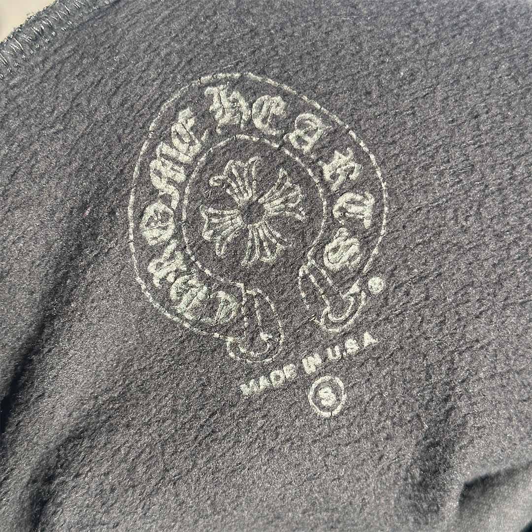 Chrome Hearts Vertical Logo Hoodie Black Brown