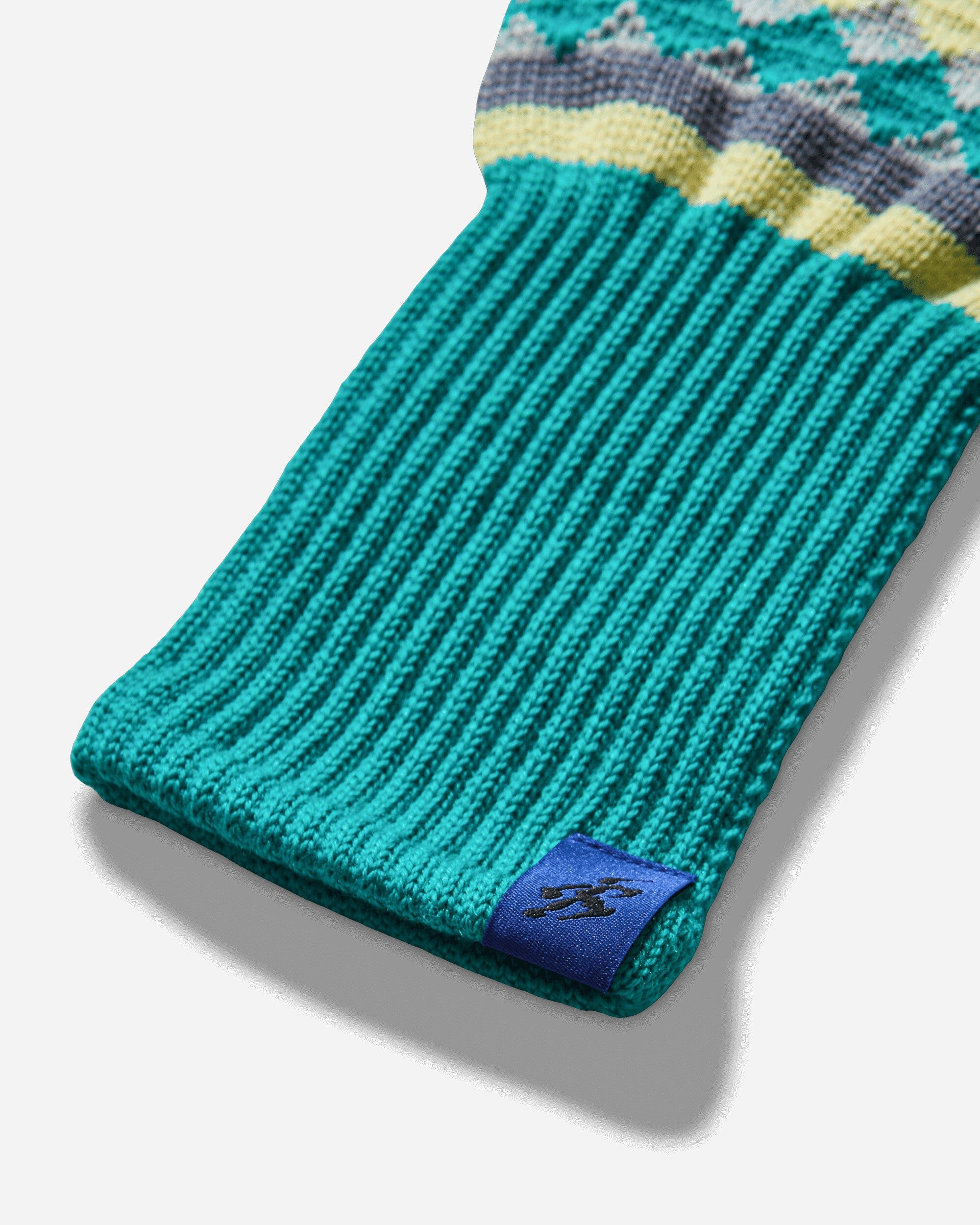 ASICS Novalis Aquifolia Knit Gloves Blue Haze / Lemon
