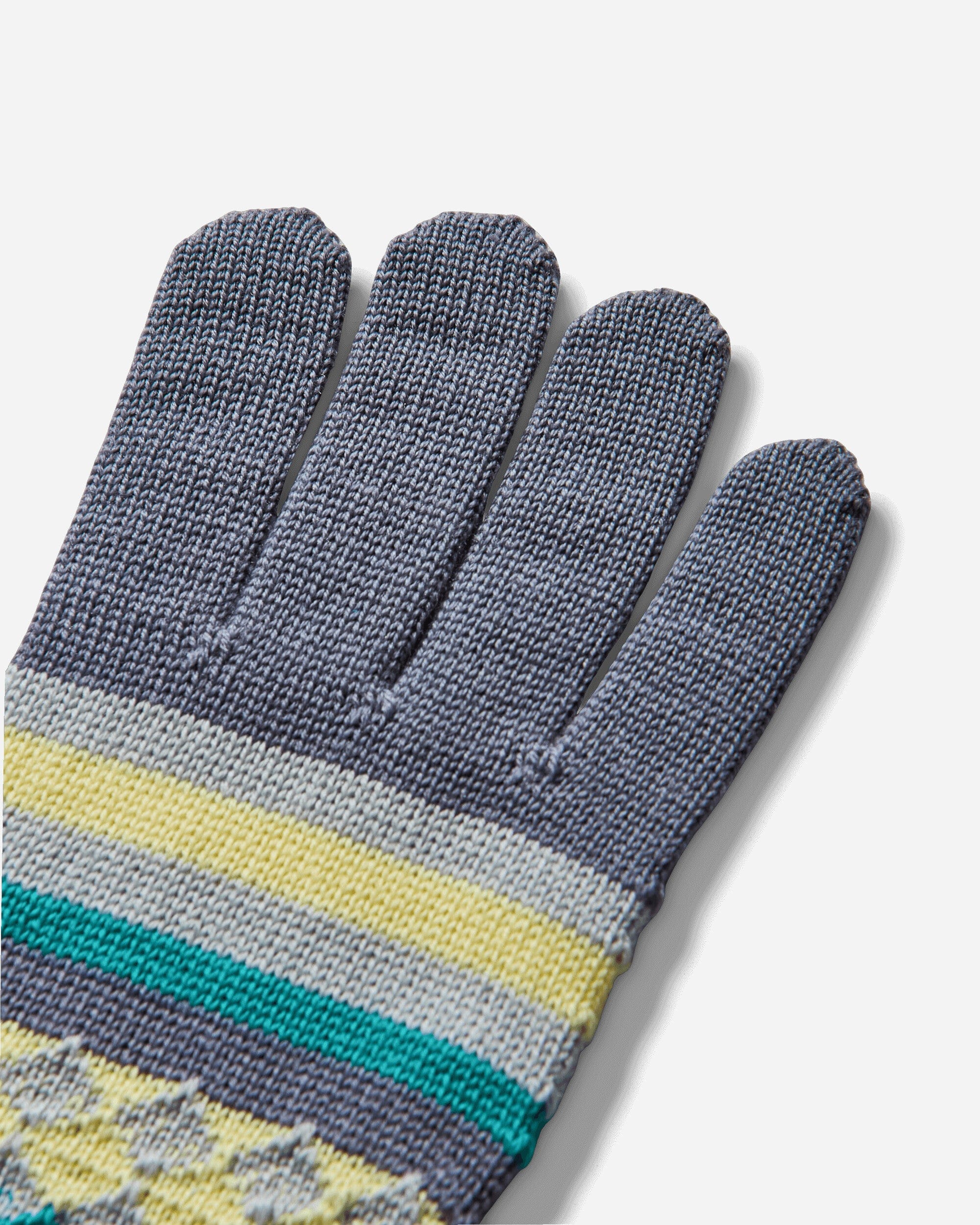 ASICS Novalis Aquifolia Knit Gloves Blue Haze / Lemon