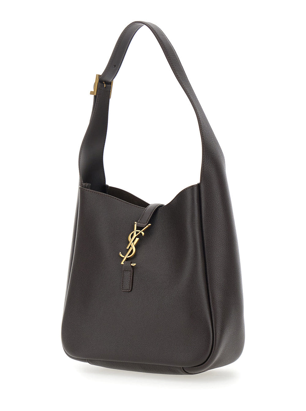Saint Laurent Women Shoulder Bag Le 5 À 7 With Adjustable Strap And Cassandre Plate On The Front In Brown Leather For Women