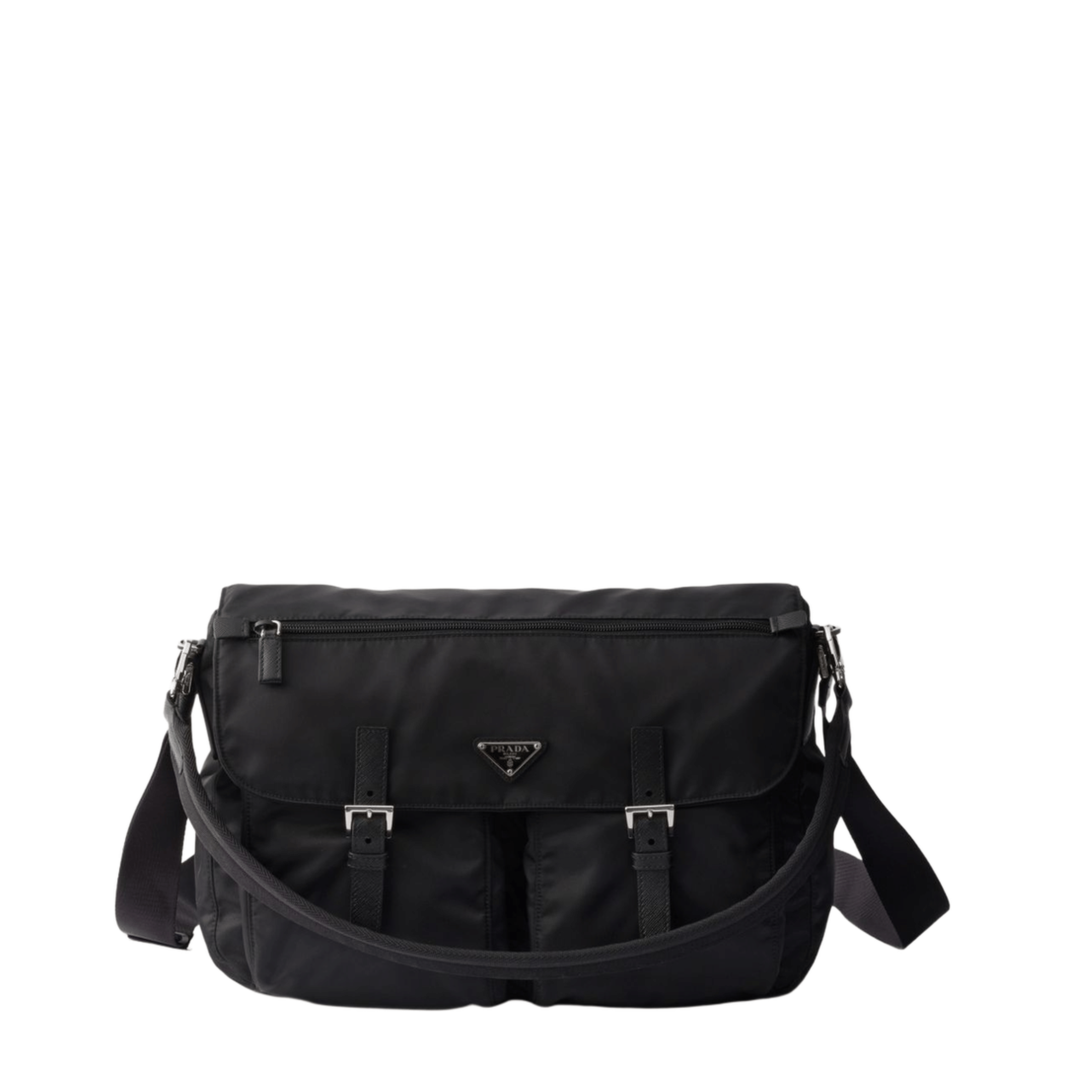 Prada Re - Nylon Messenger Bag - Nero