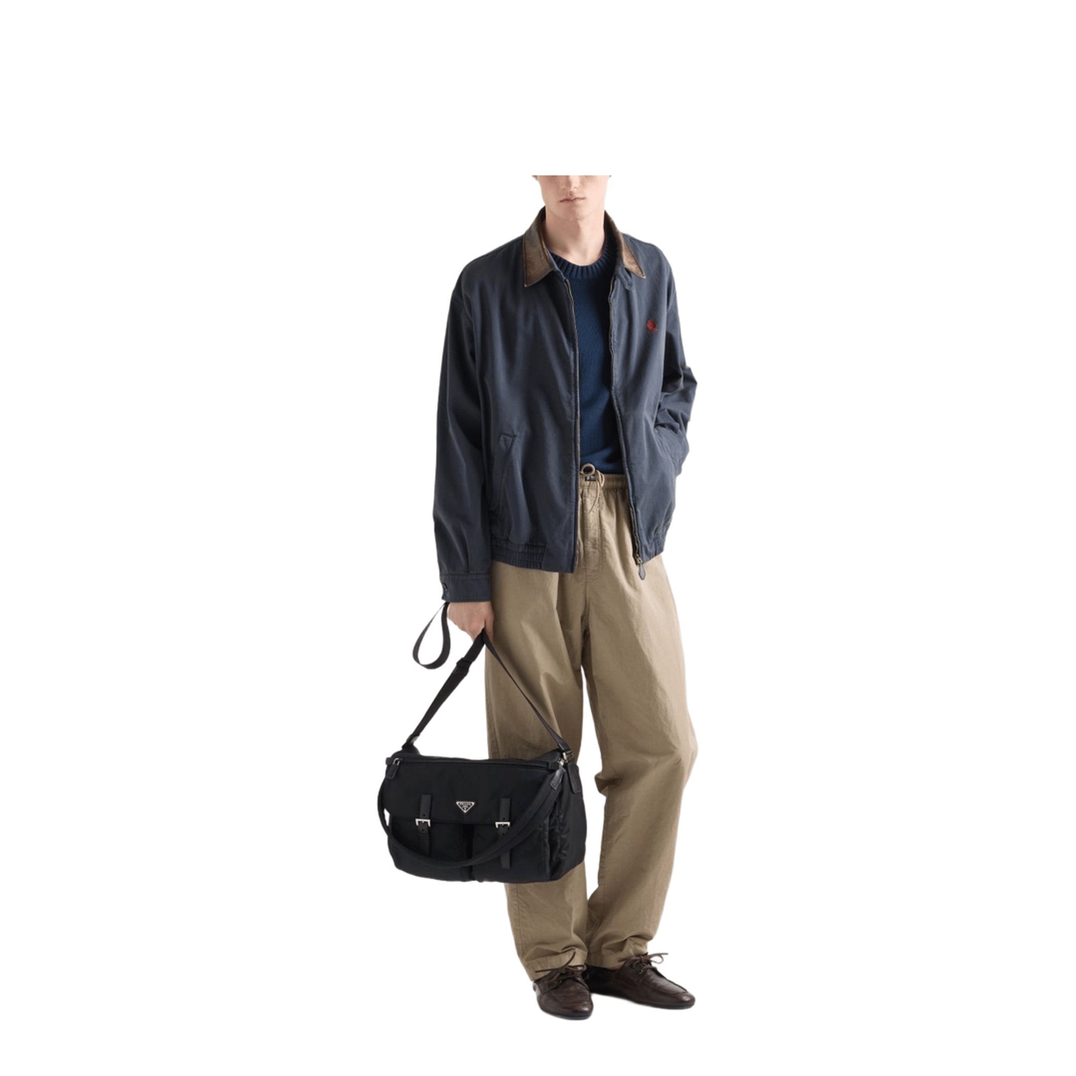 Prada Re - Nylon Messenger Bag - Nero