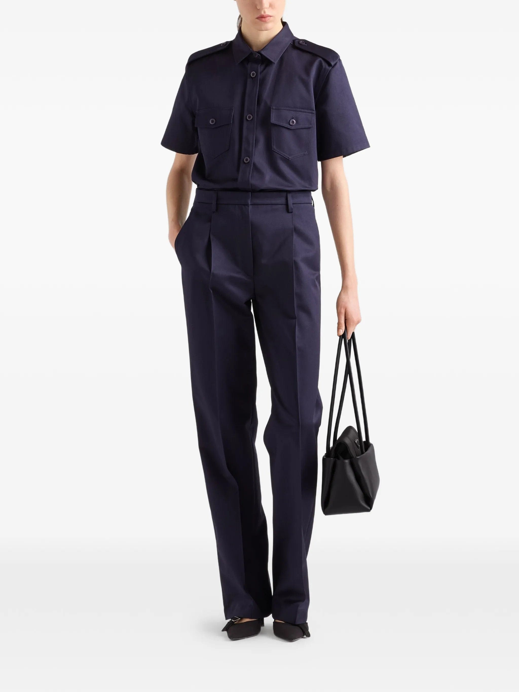 Prada epaulettes pocket shirt