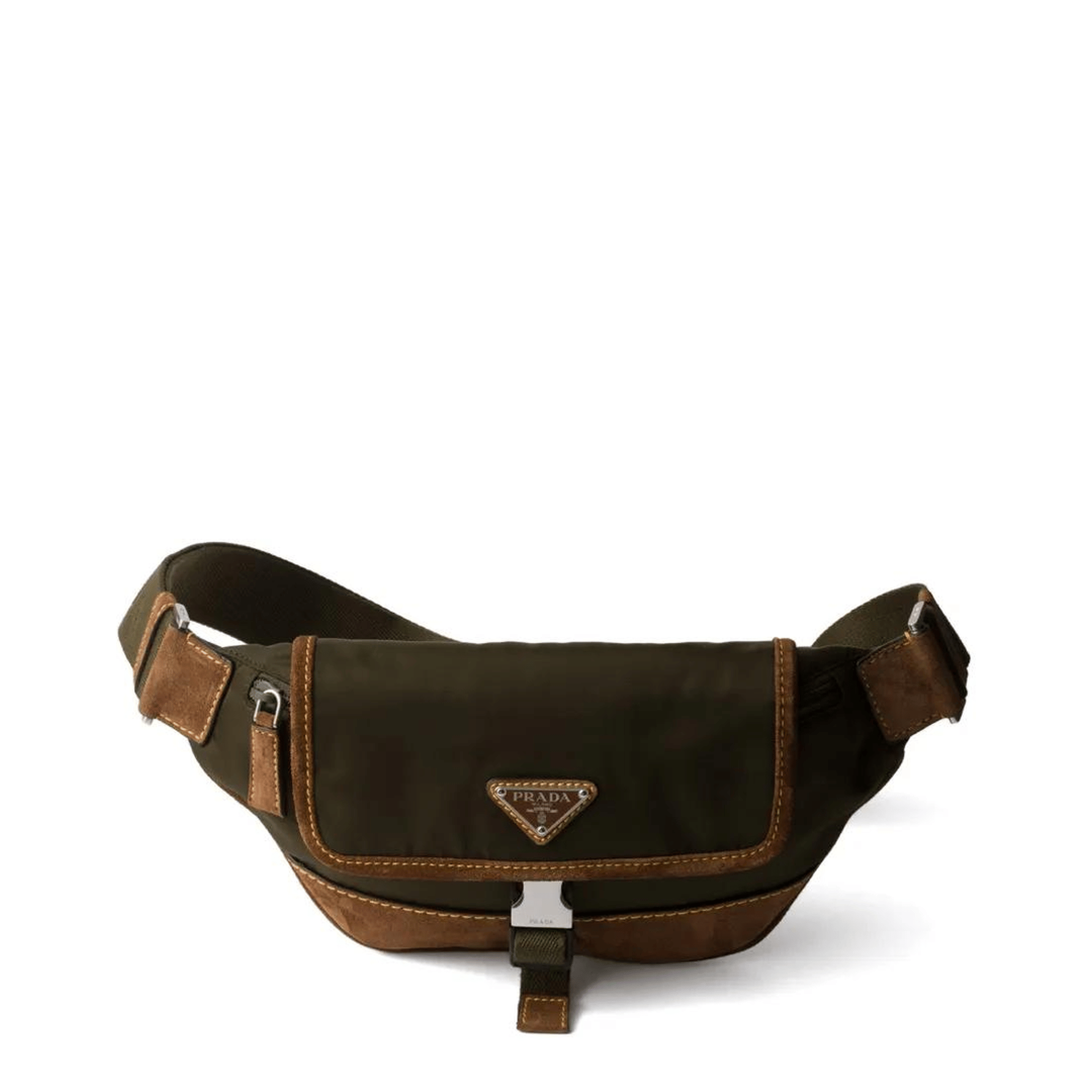 Prada Re - Nylon and Suede Fanny Pack