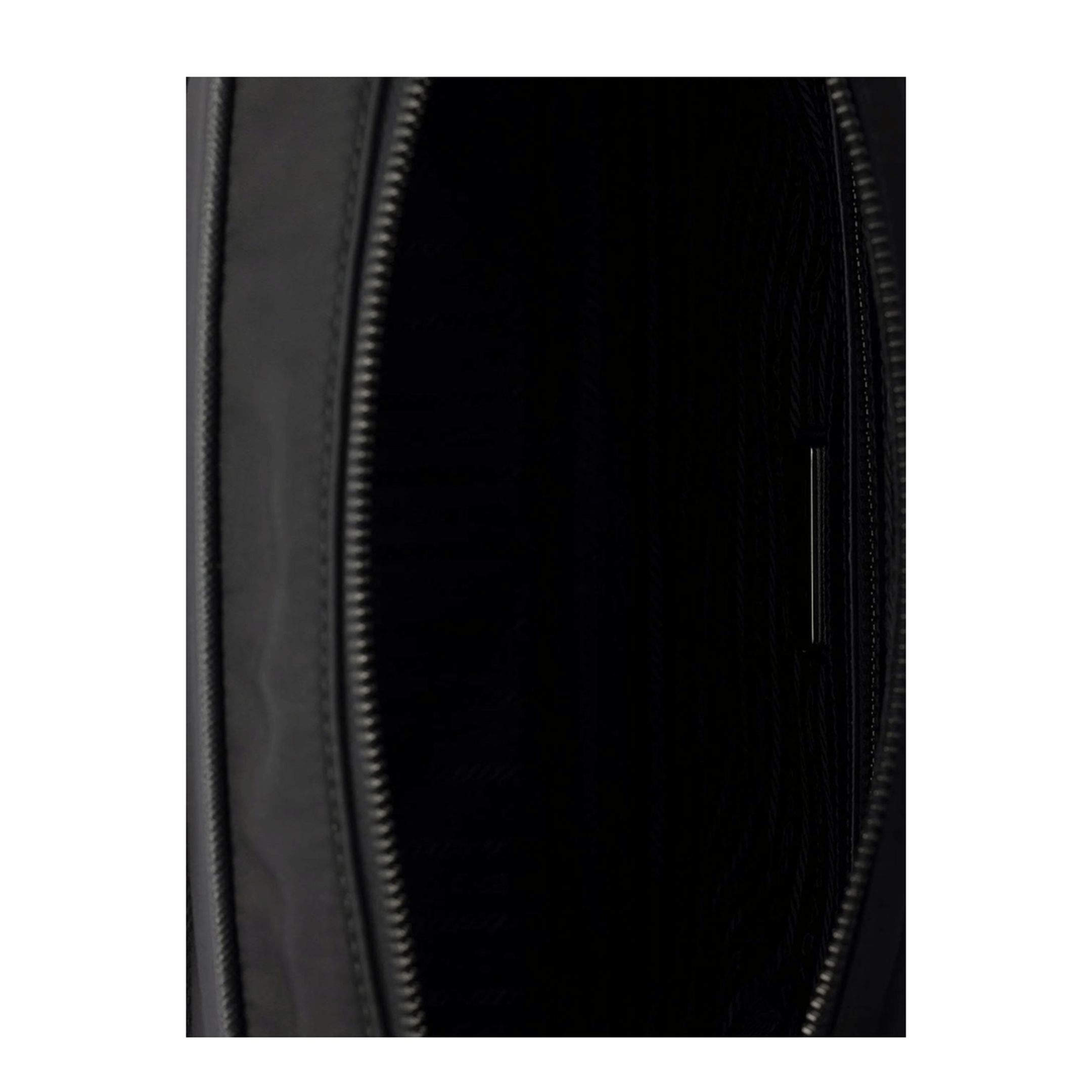 Prada Logo - Plaque Re - Nylon Messenger Bag - Black