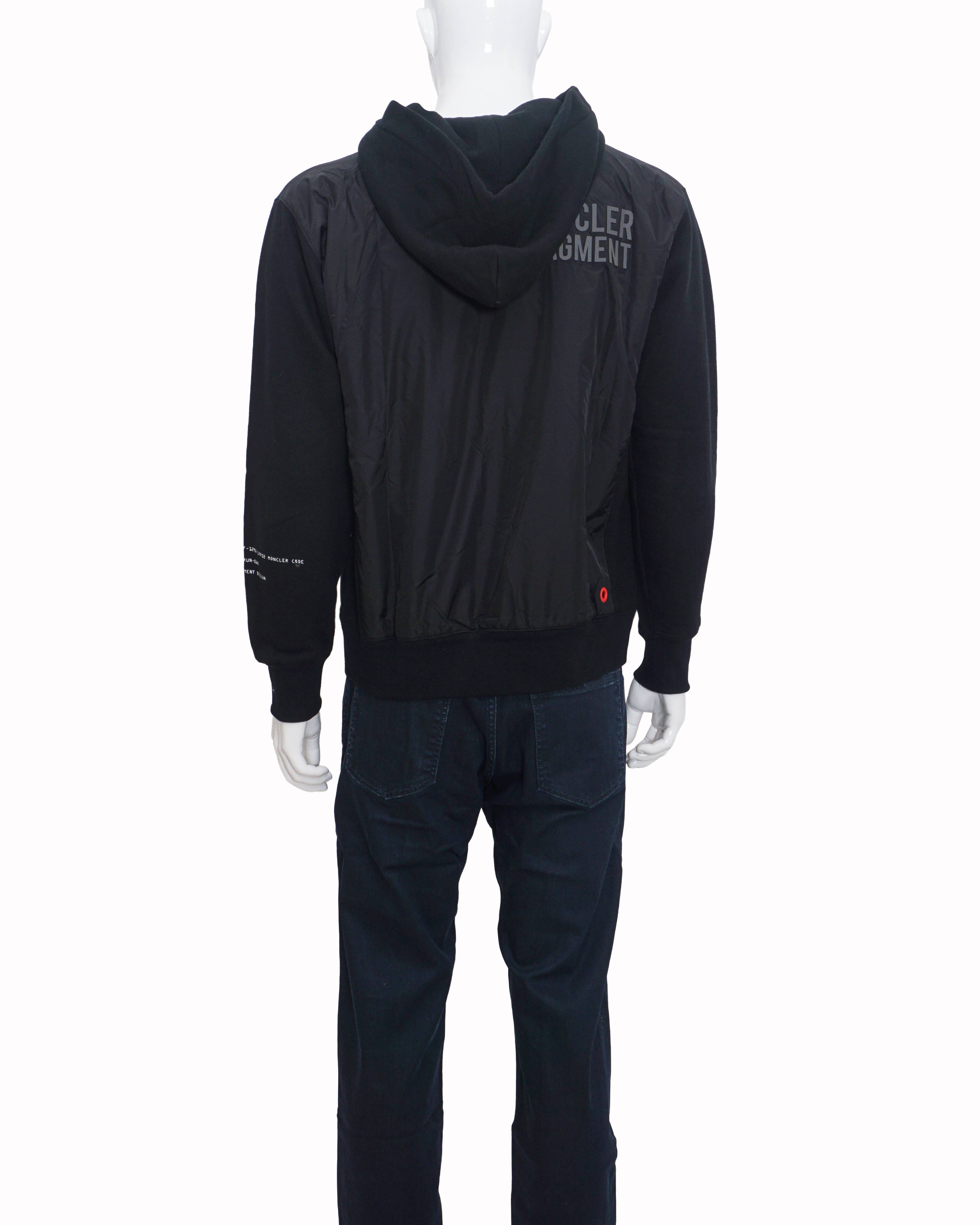 Moncler - 7 Moncler Fragment Shell - Panelled Loopback Cotton - Jersey Zip - Up Hoodie