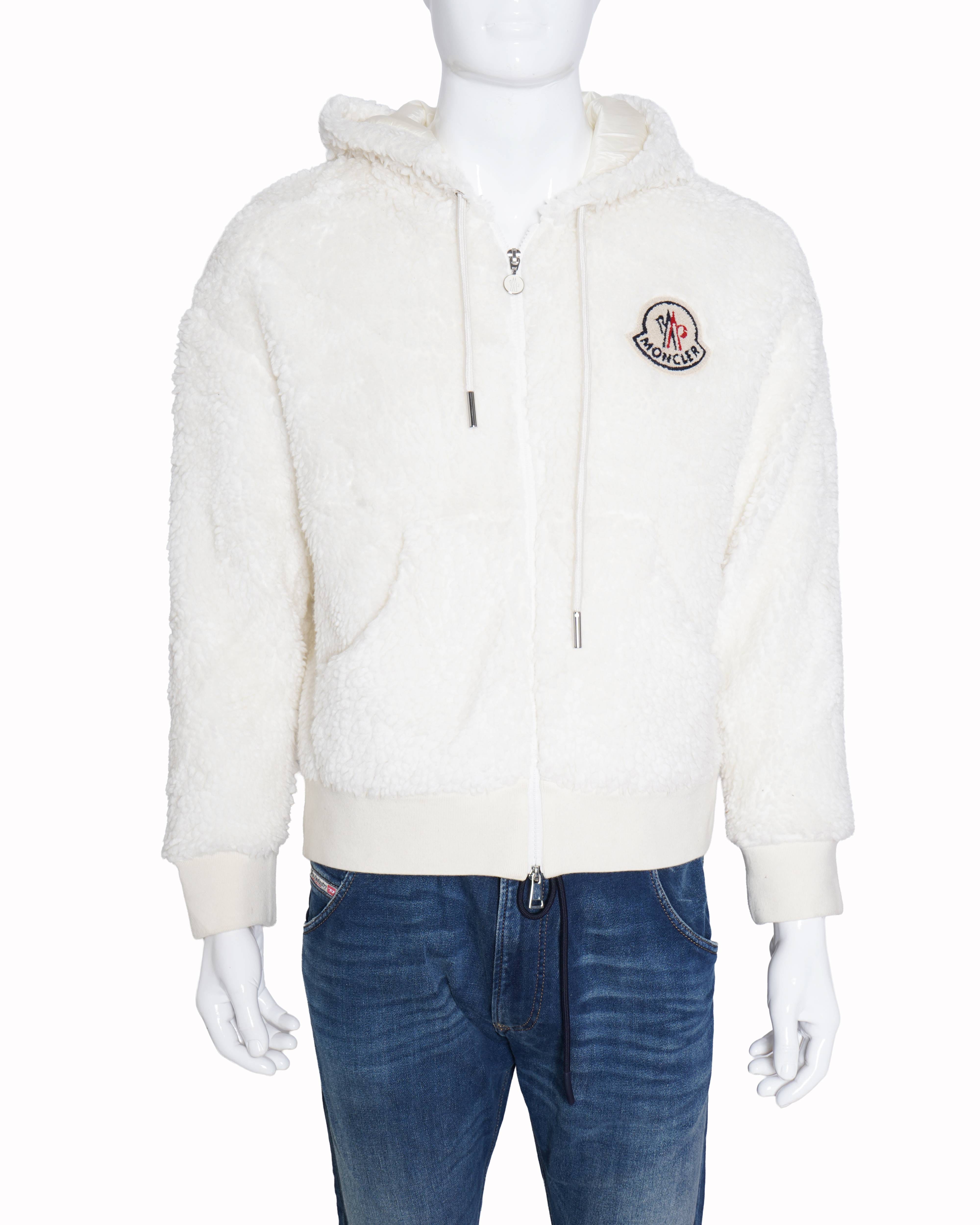 Moncler Teddy Fleece Zip Hoodie