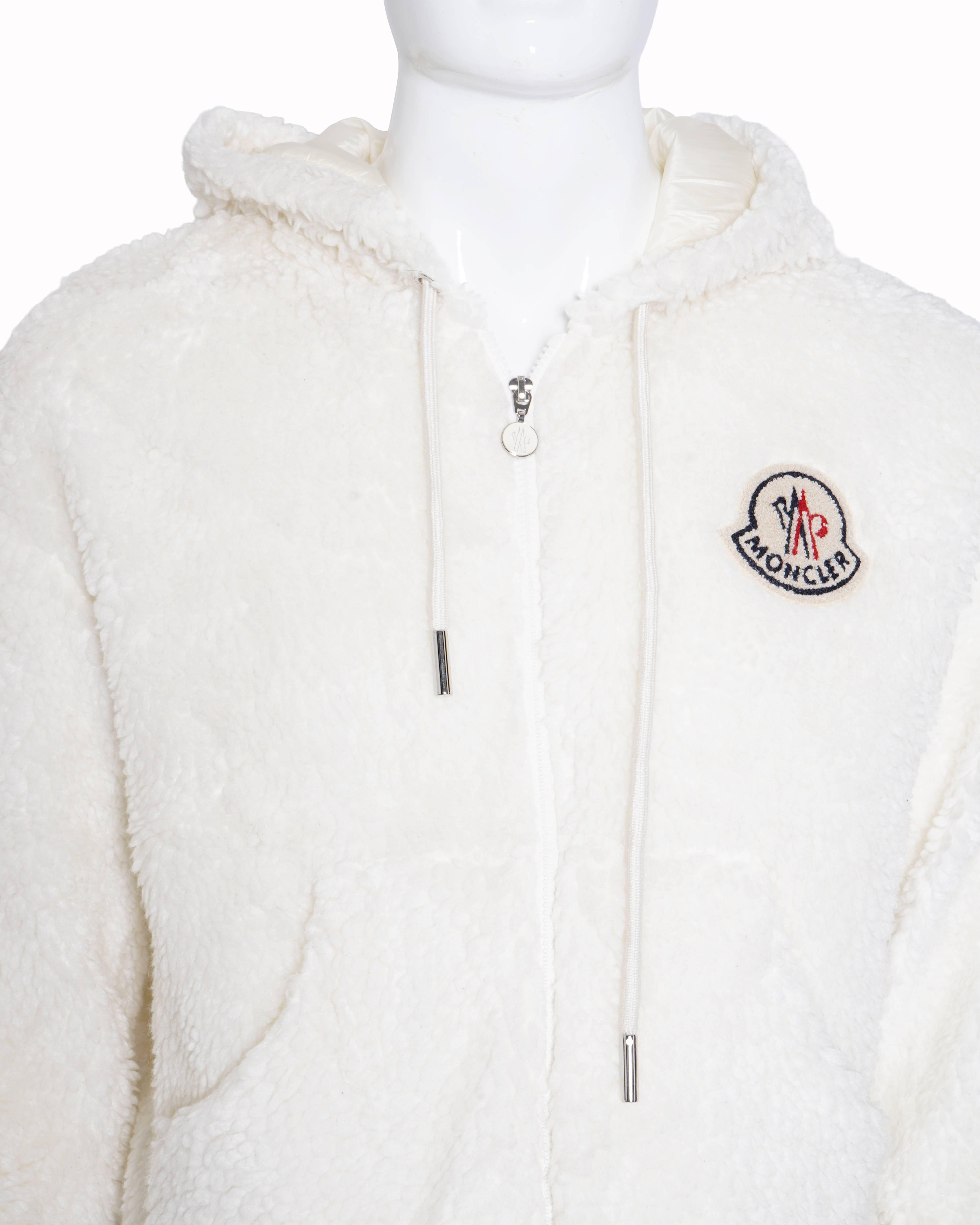 Moncler Teddy Fleece Zip Hoodie
