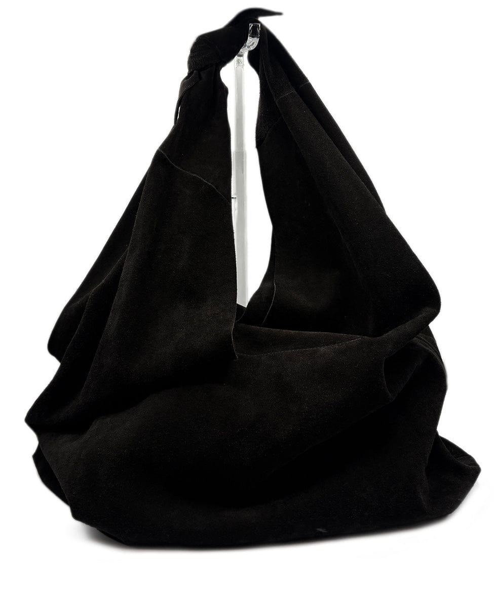 The Row Suede Bindle Knot Shoulder Bag