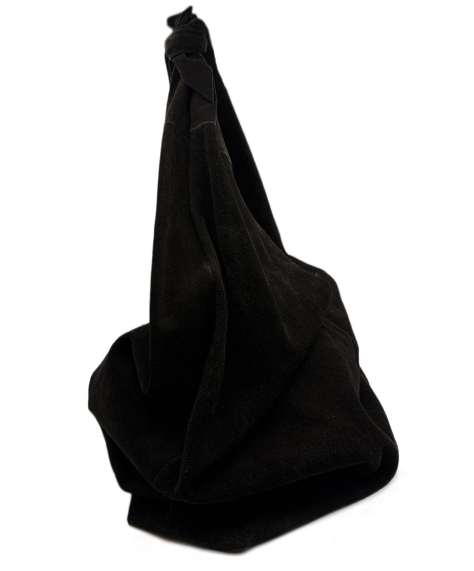 The Row Suede Bindle Knot Shoulder Bag