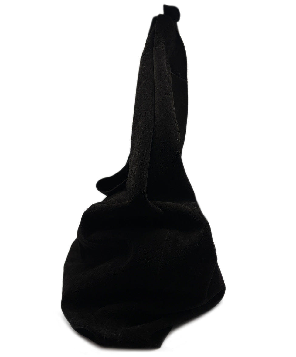 The Row Suede Bindle Knot Shoulder Bag
