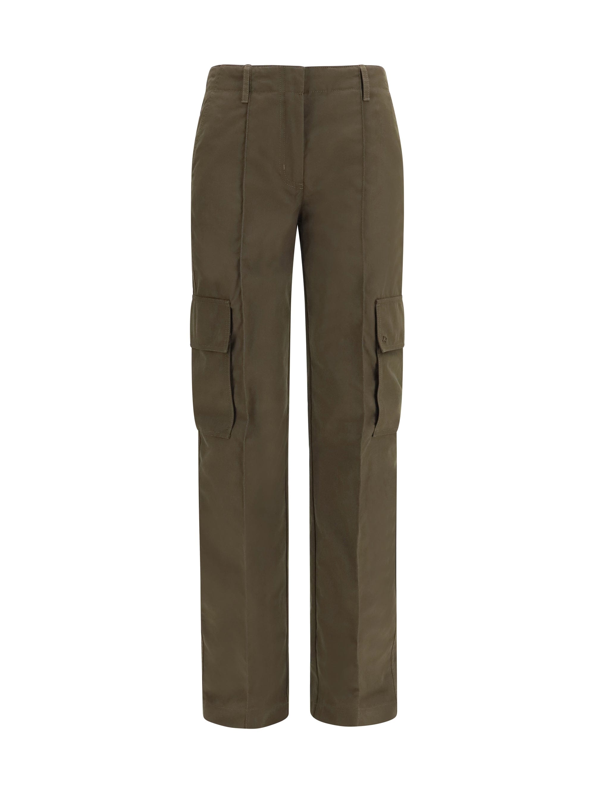 Burberry Gabardine Cargo Pants — Green