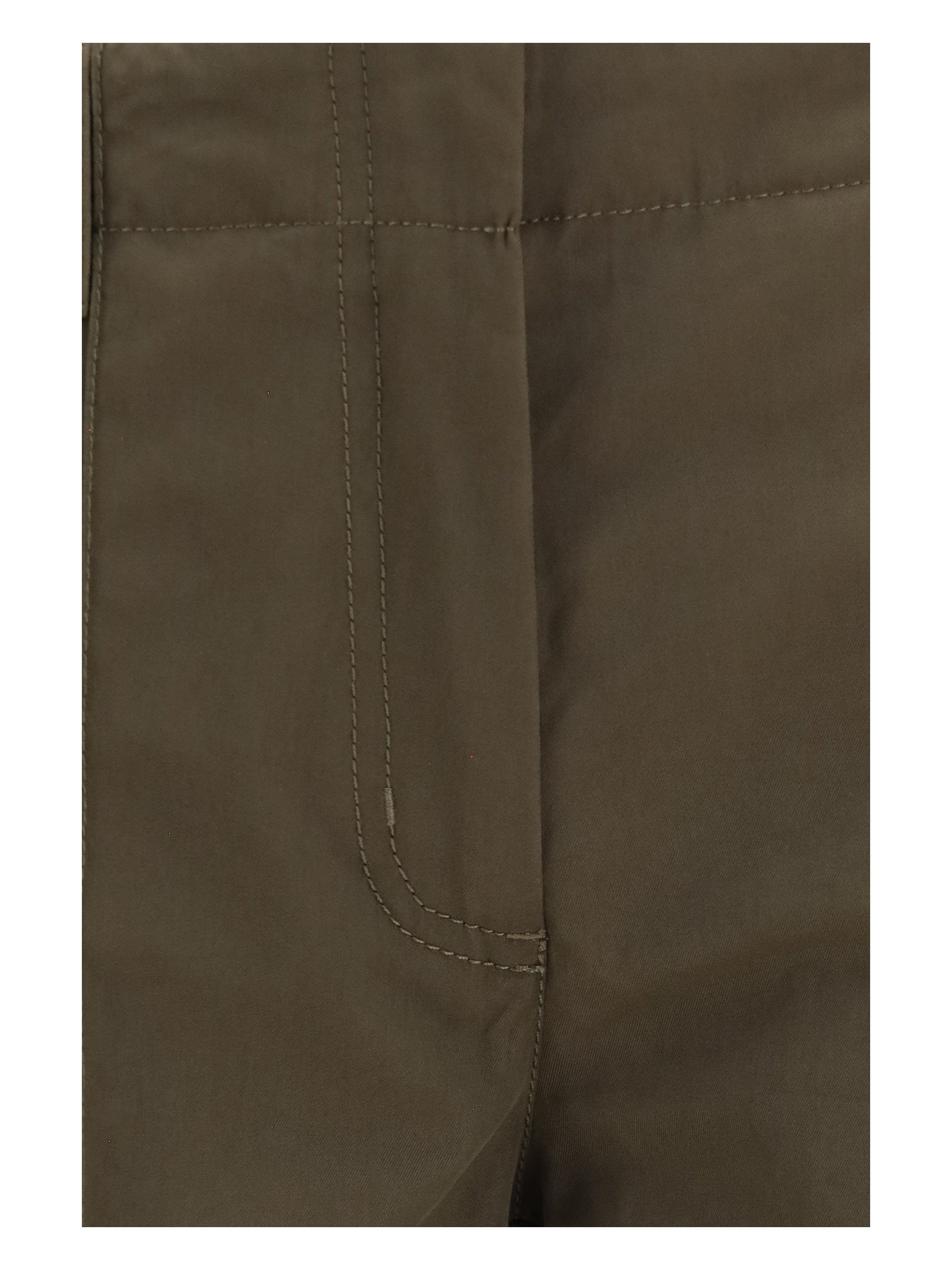Burberry Gabardine Cargo Pants — Green