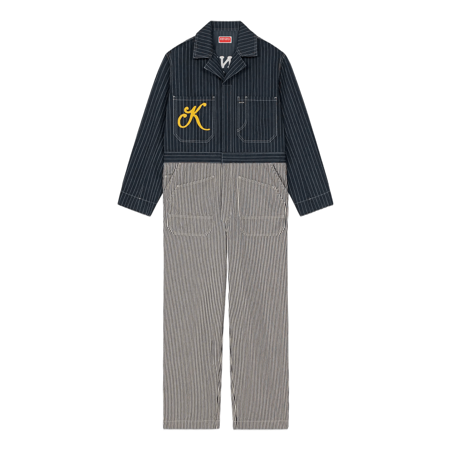 Kenzo Jumpsuit Nautical Rinse Blue Denim