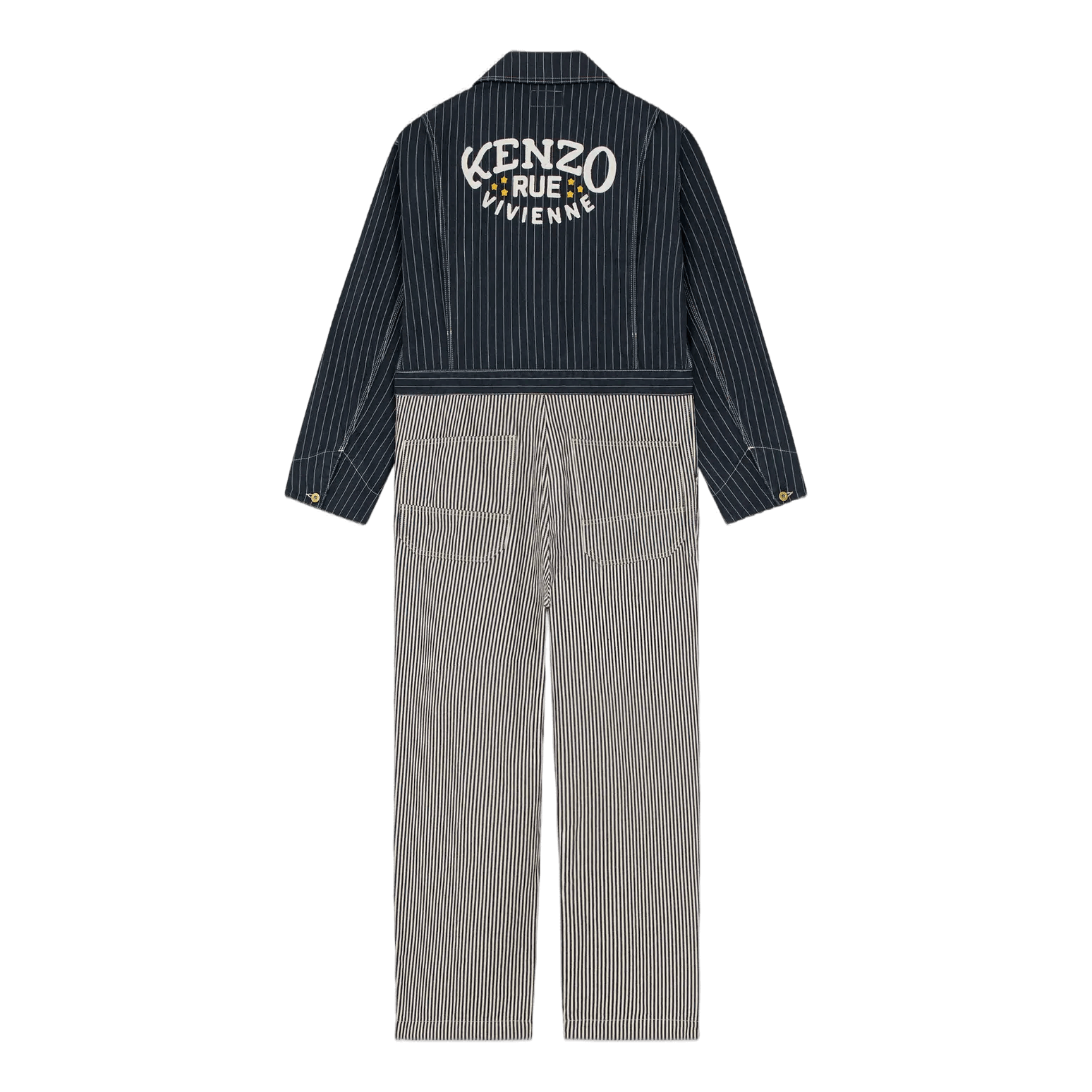 Kenzo Jumpsuit Nautical Rinse Blue Denim