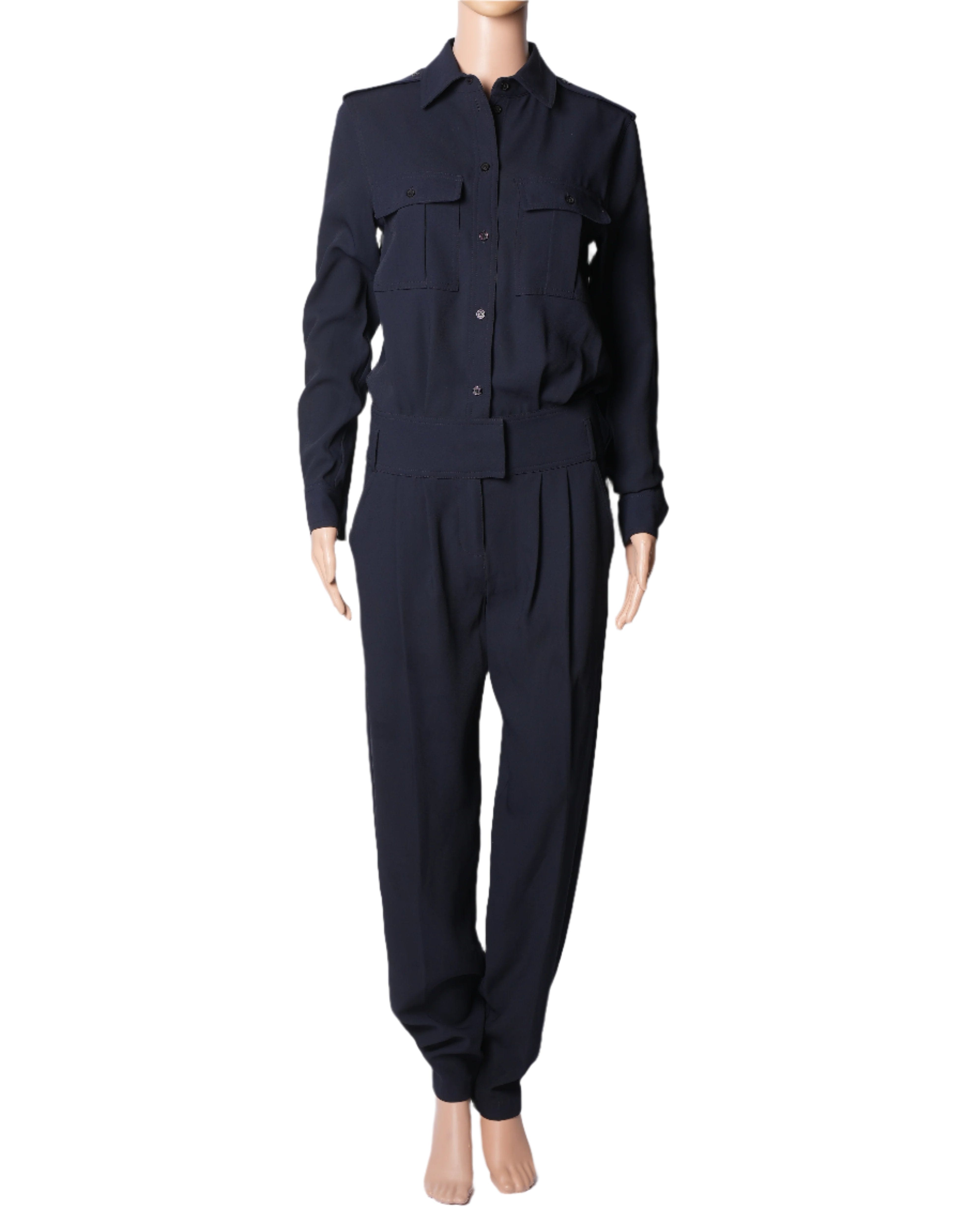 Michael Kors MK Ink Blue Jumpsuit