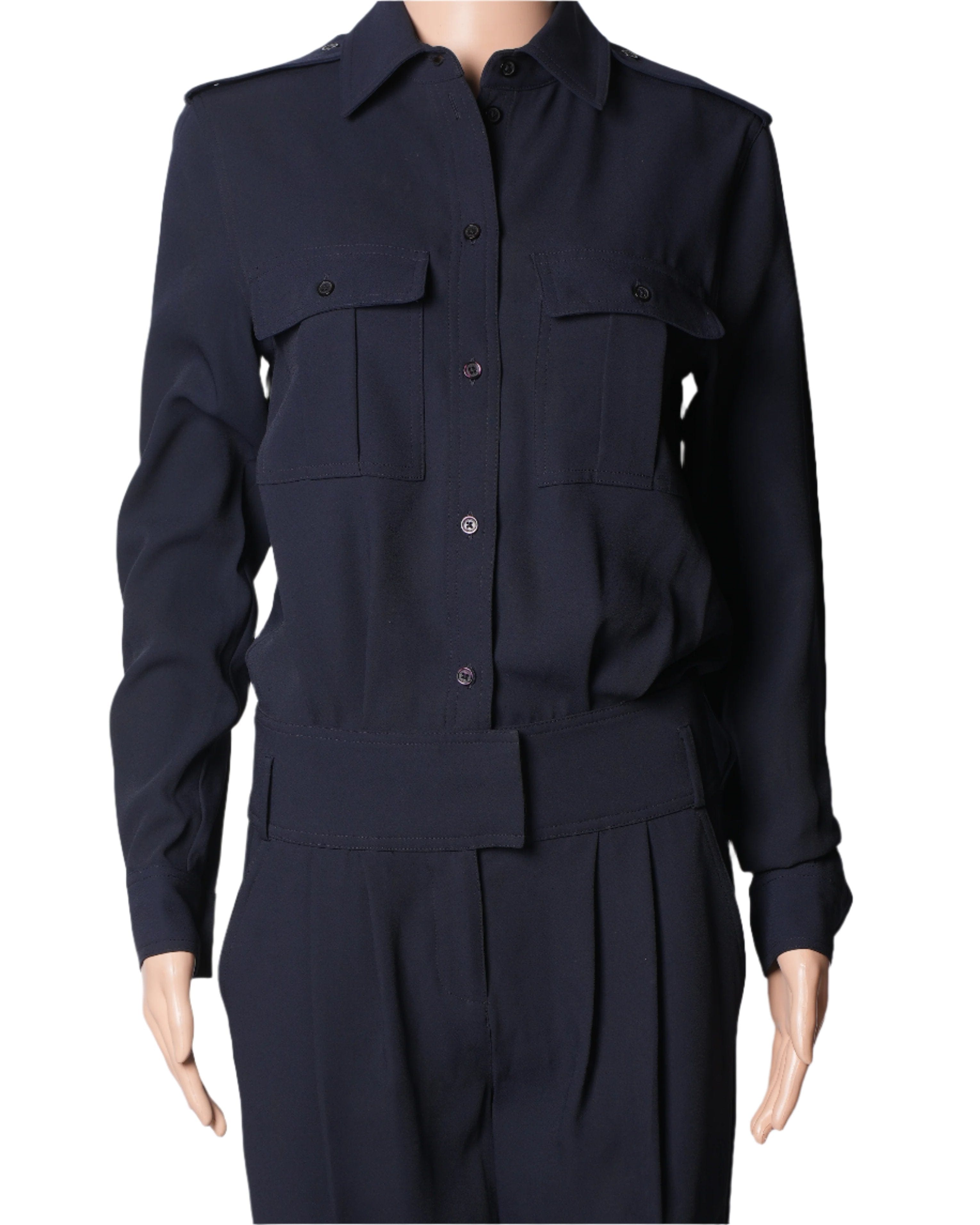 Michael Kors MK Ink Blue Jumpsuit
