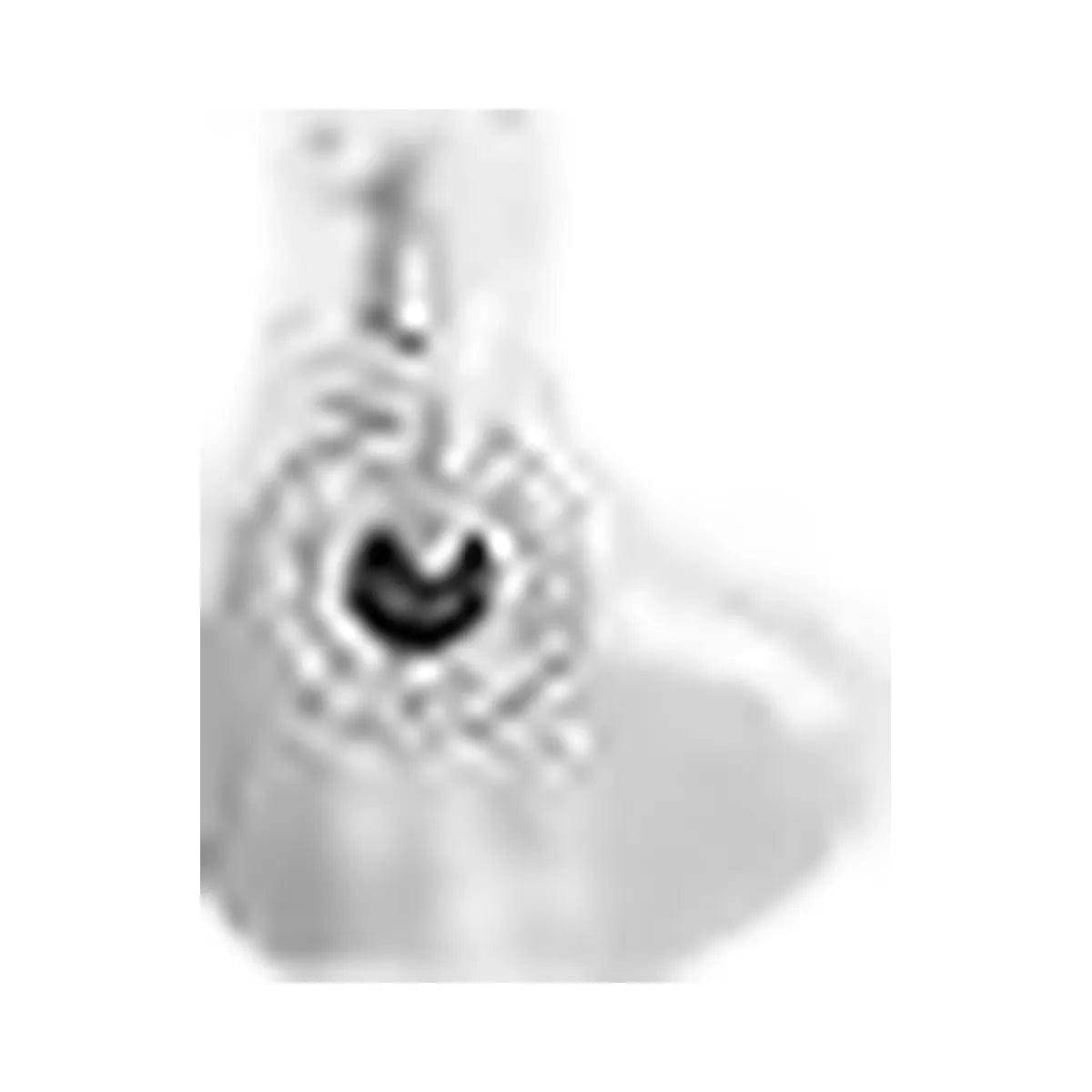 Coach Open Circle Heart Pendant Necklace Silver