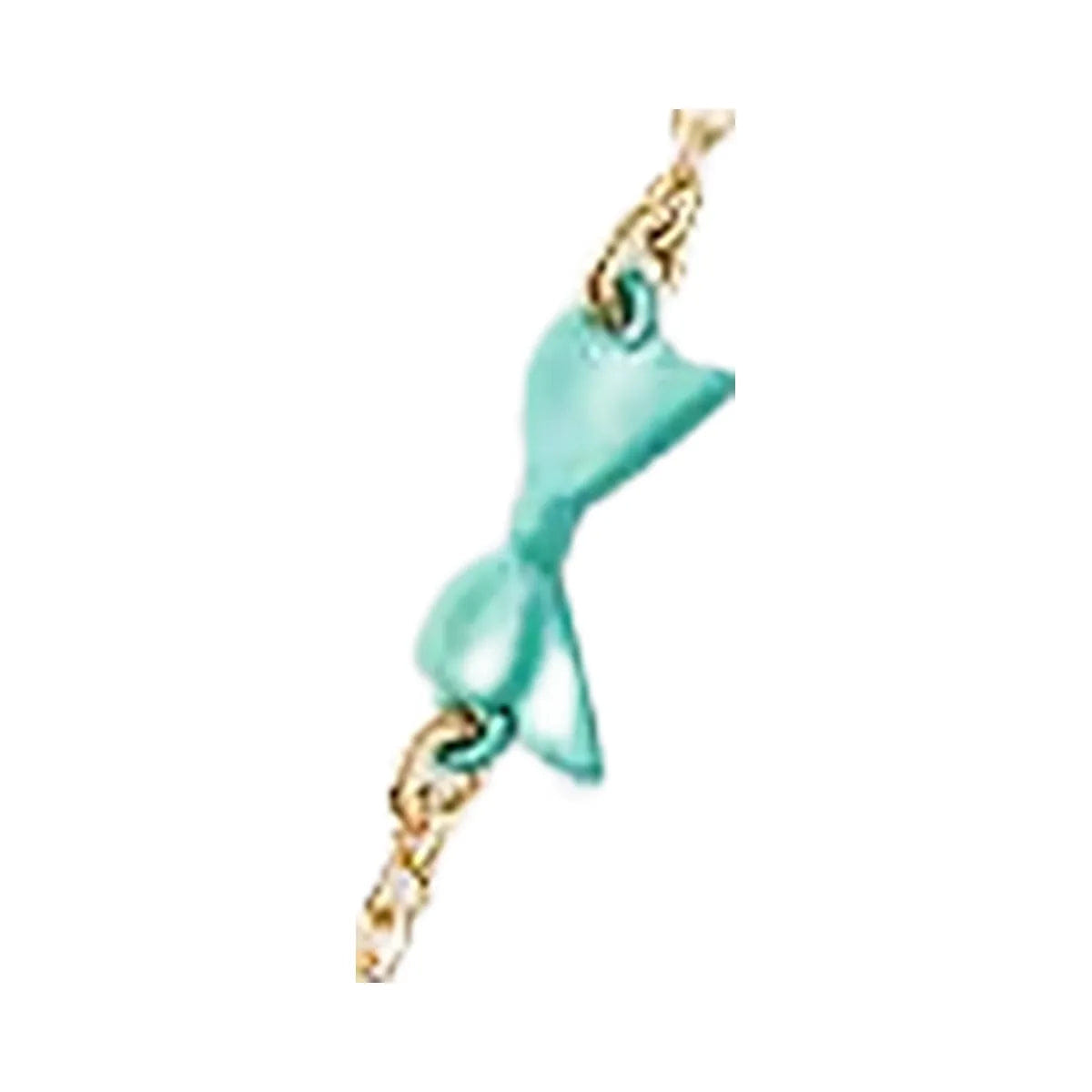 Coach Mini Bow Necklace Gold - Multi