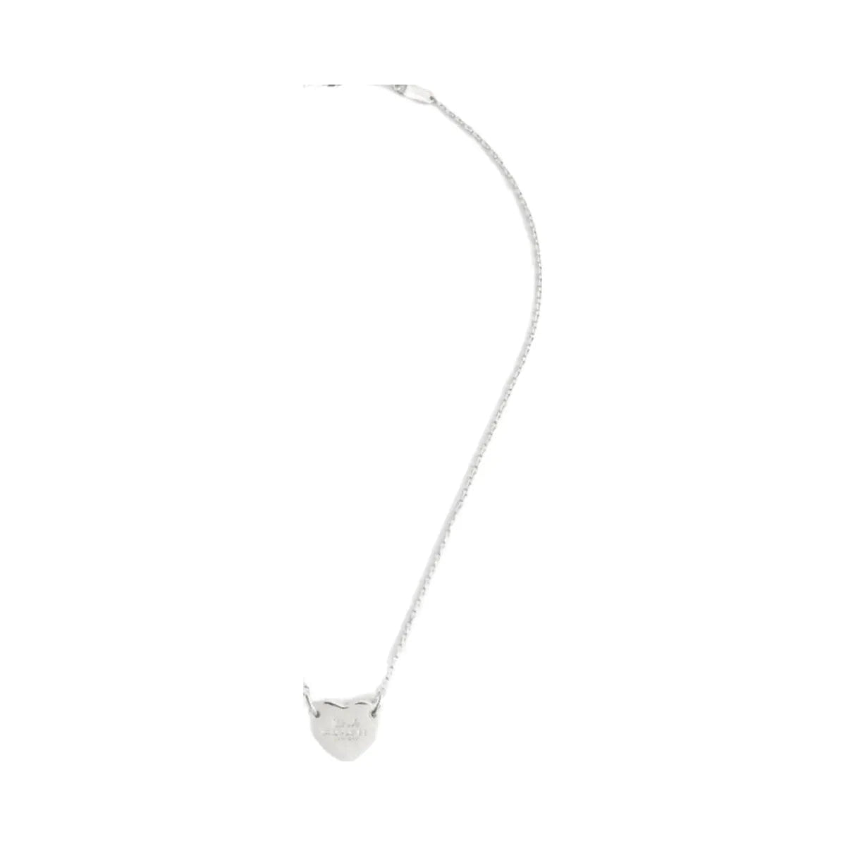 Coach Coach Heart Pendant Necklace Silver