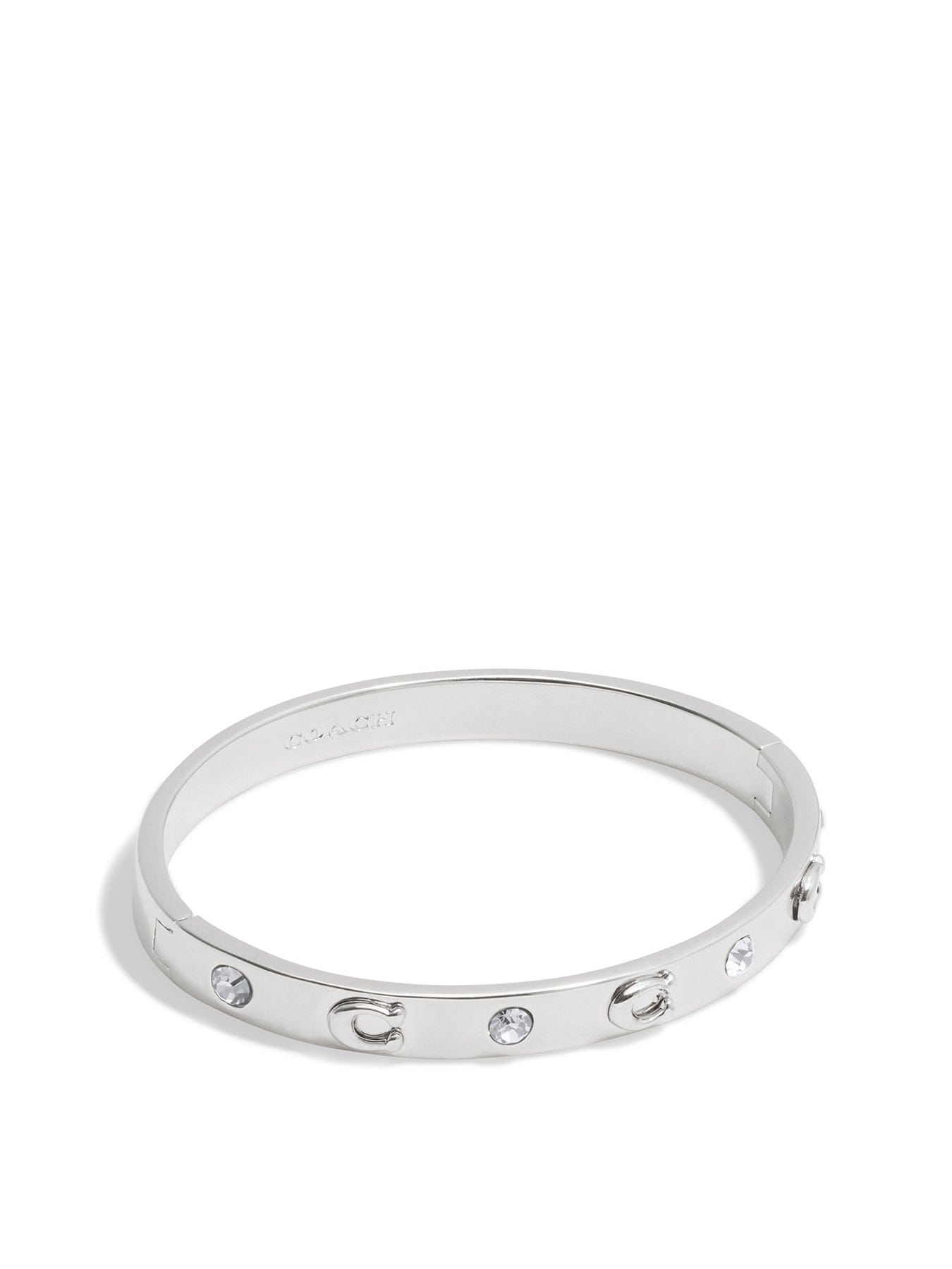 Coach Hinged Bangle Silver