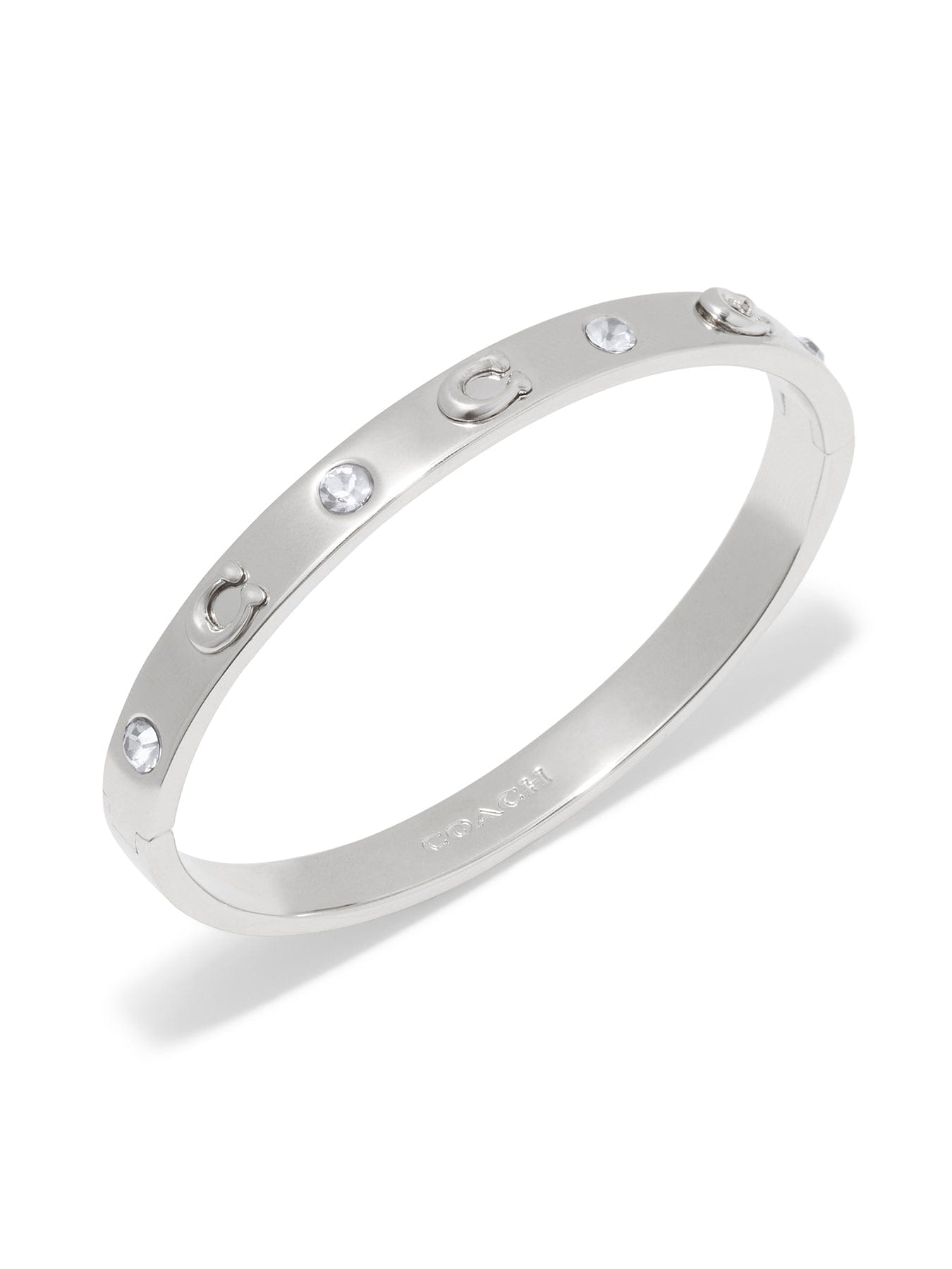 Coach Hinged Bangle Silver