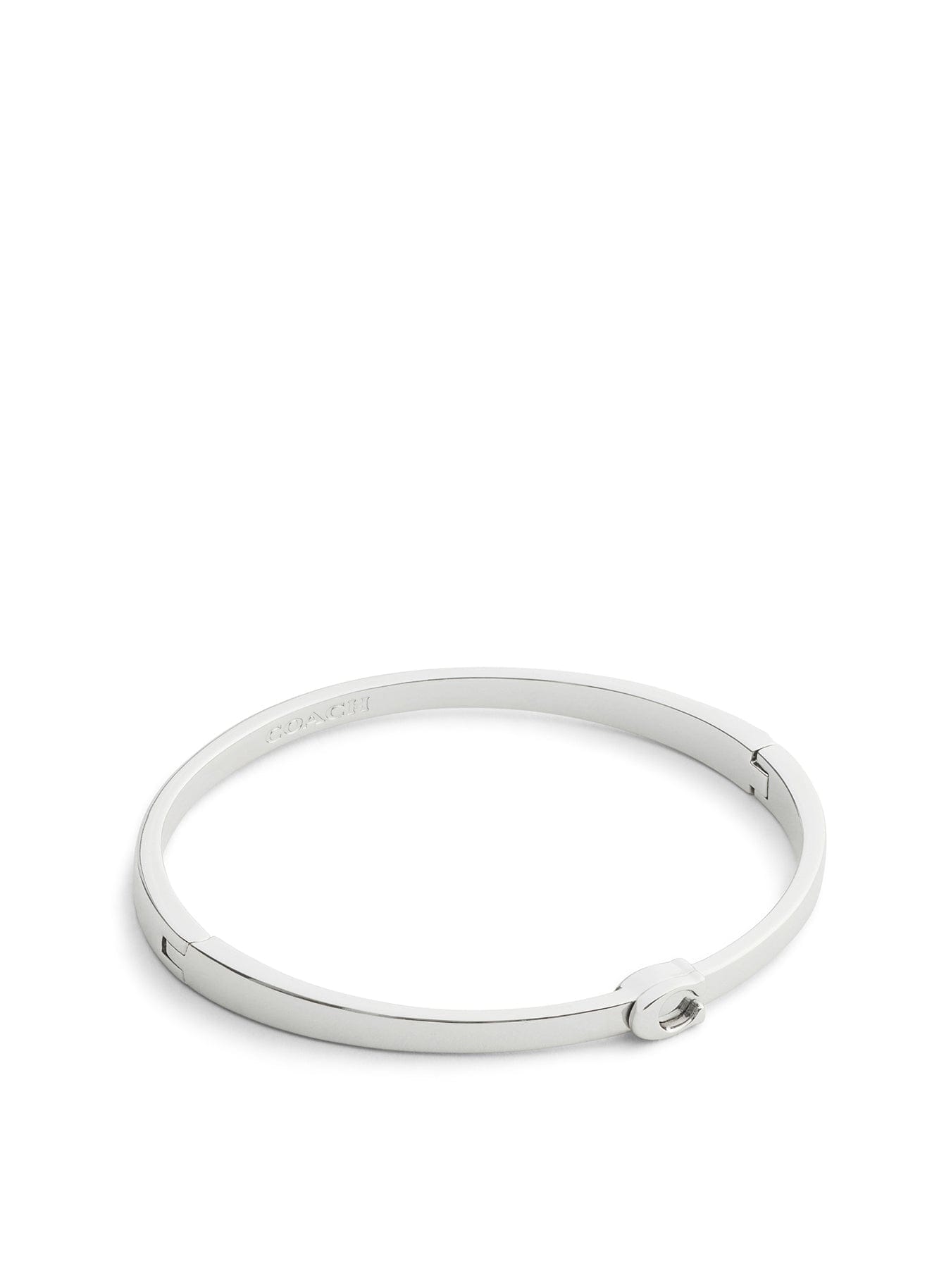 Coach C Hinged Bangle Silver