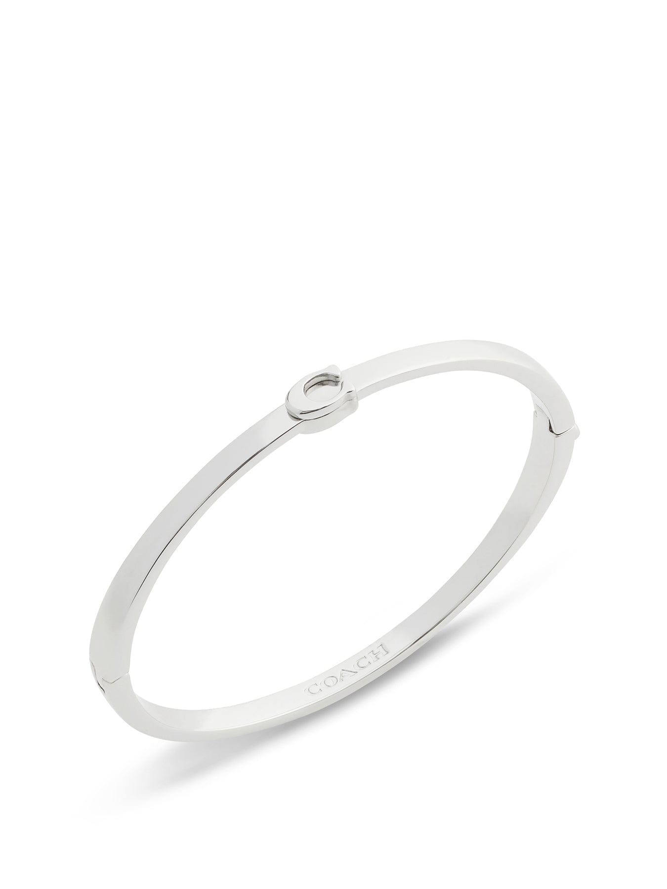 Coach C Hinged Bangle Silver