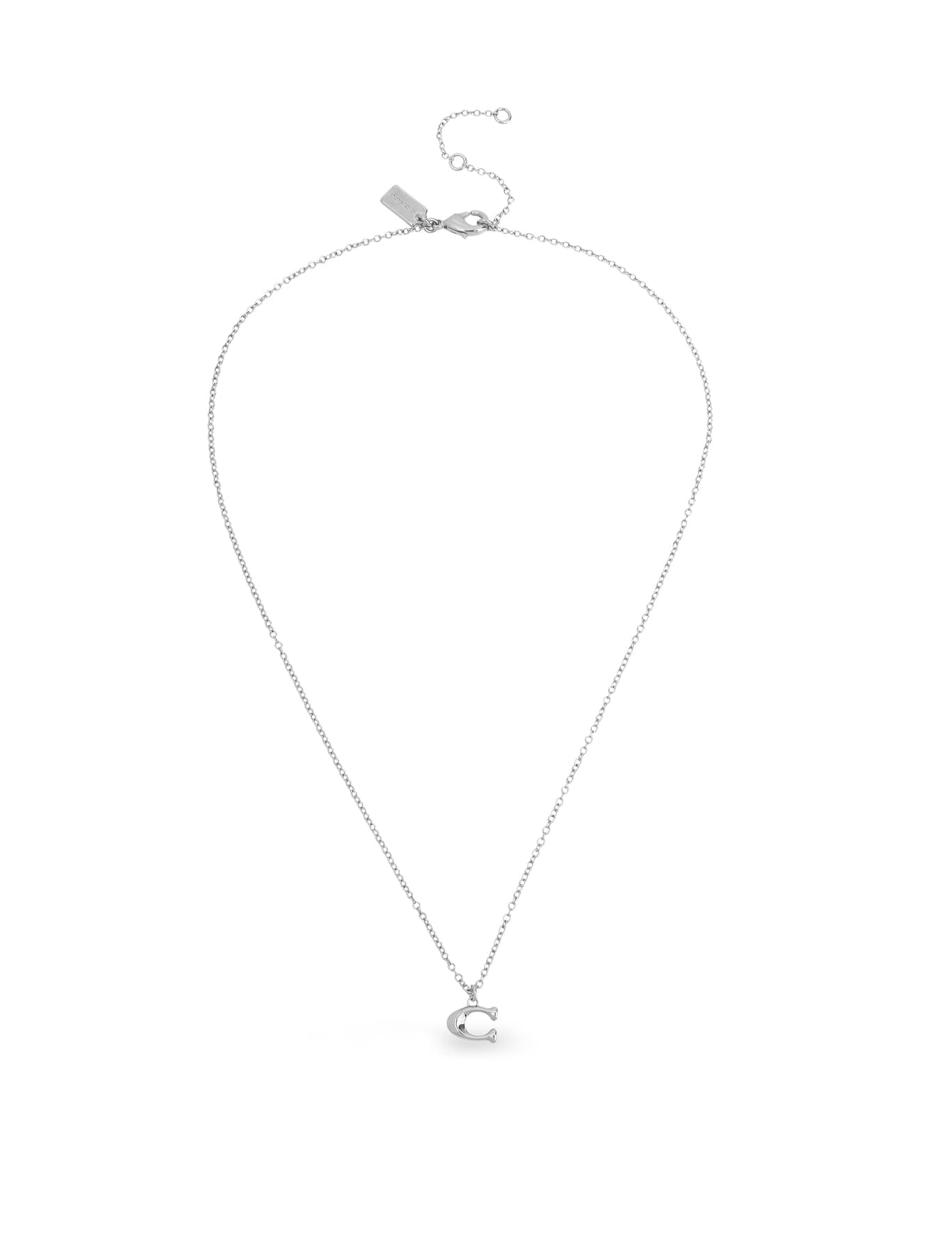 Coach Starter Chain Necklace Silver