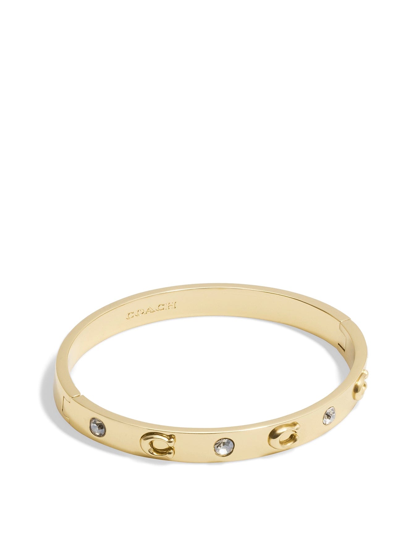 Coach C Hinged Bangle Gold