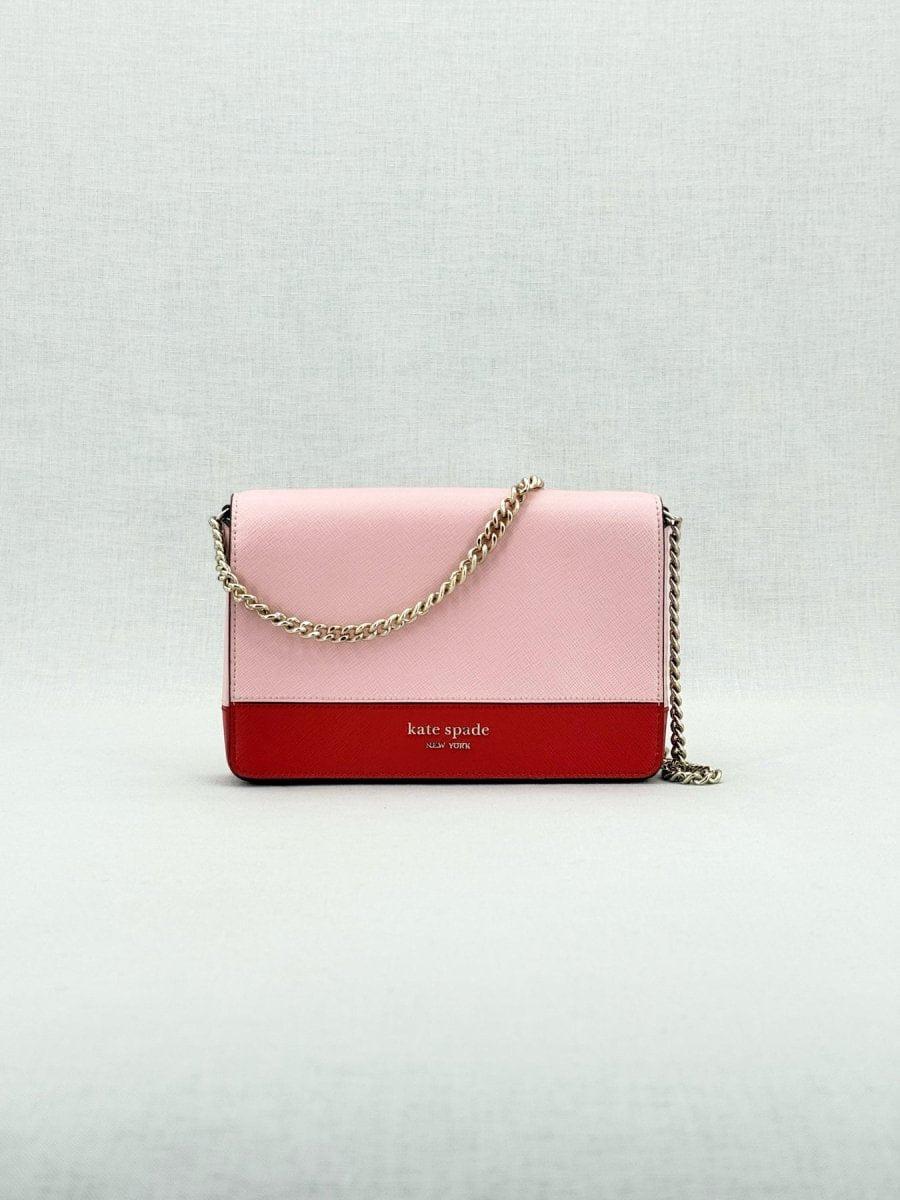 KATE SPADE Two Tone Pink & Red Shoulder Bag