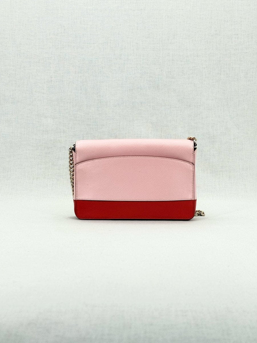 KATE SPADE Two Tone Pink & Red Shoulder Bag
