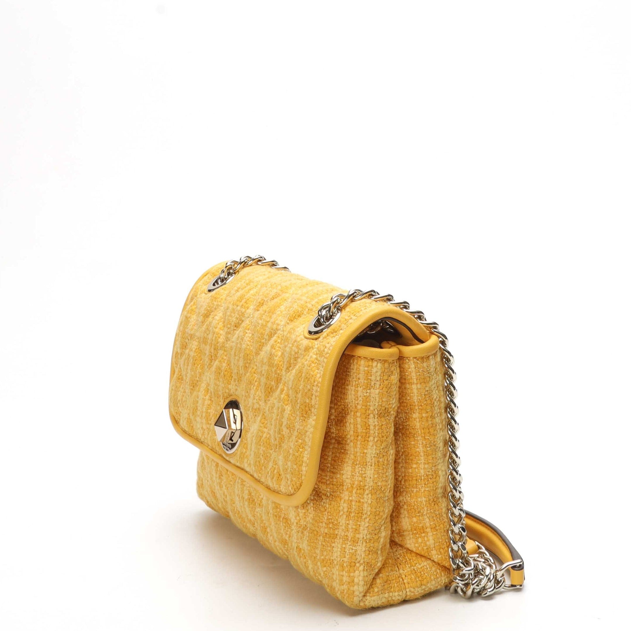 Kate Spade Tweed Yellow Natalia Shoulder Bag
