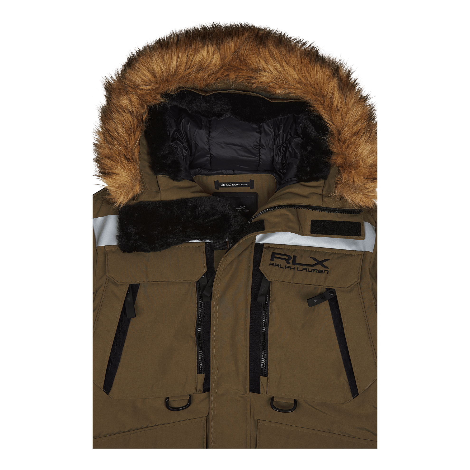 Polo Ralph Lauren Faux - Fur - Trim Water - Repellent Parka Fall Sage