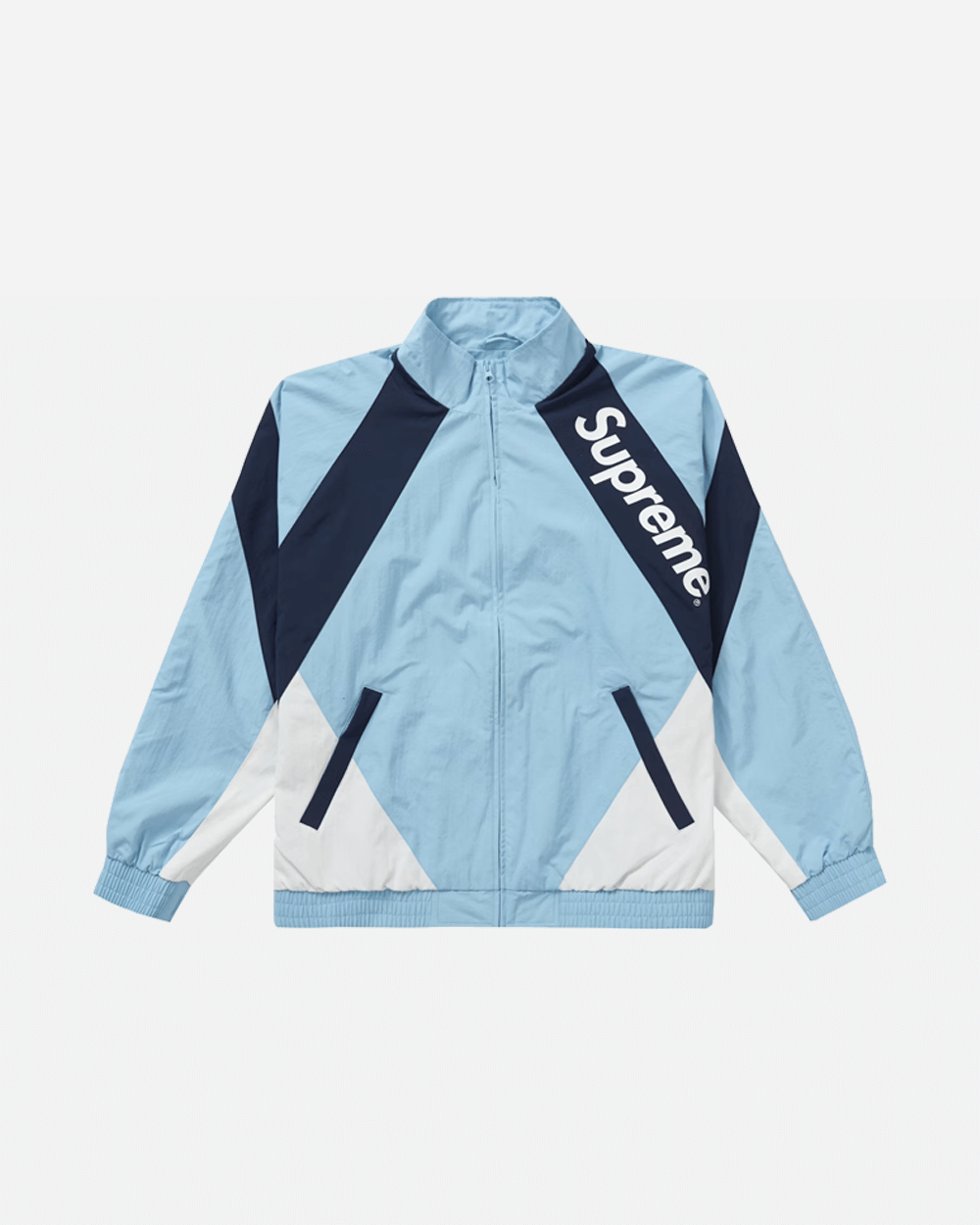 SUPREME SS20 PANELED TRACK JACKET LIGHT BLUE