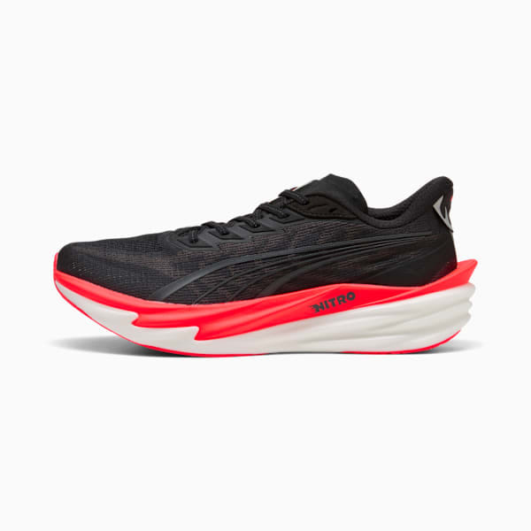 PUMA Deviate Nitro™ 4 Men'S Road Running Shoes Puma Black - Ultra Red