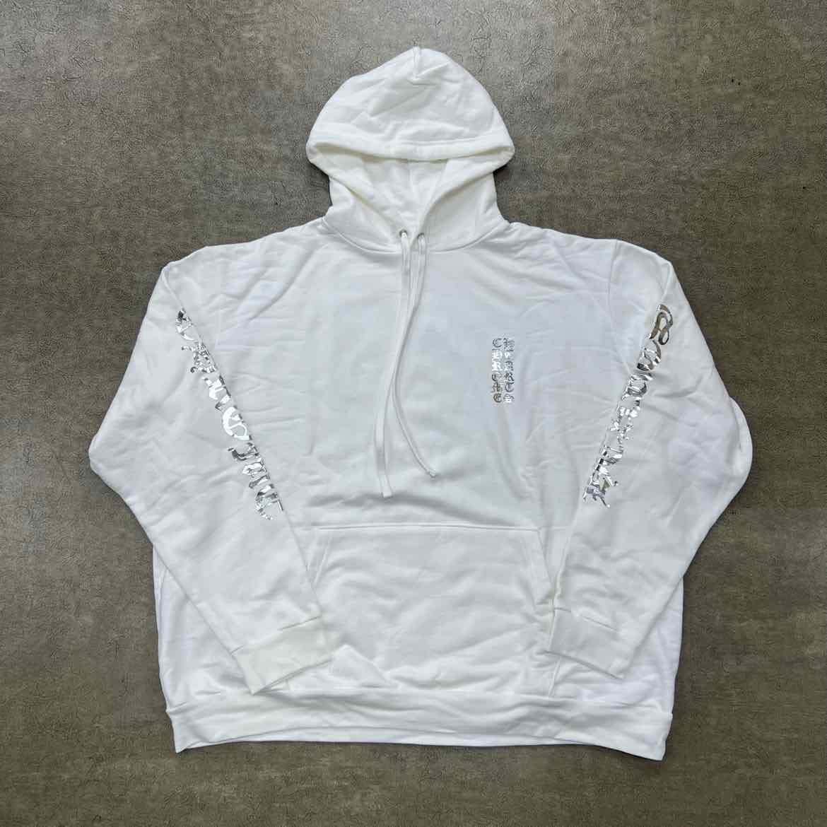 Chrome Hearts Hoodie FOIL LOGO White New Size 2XL