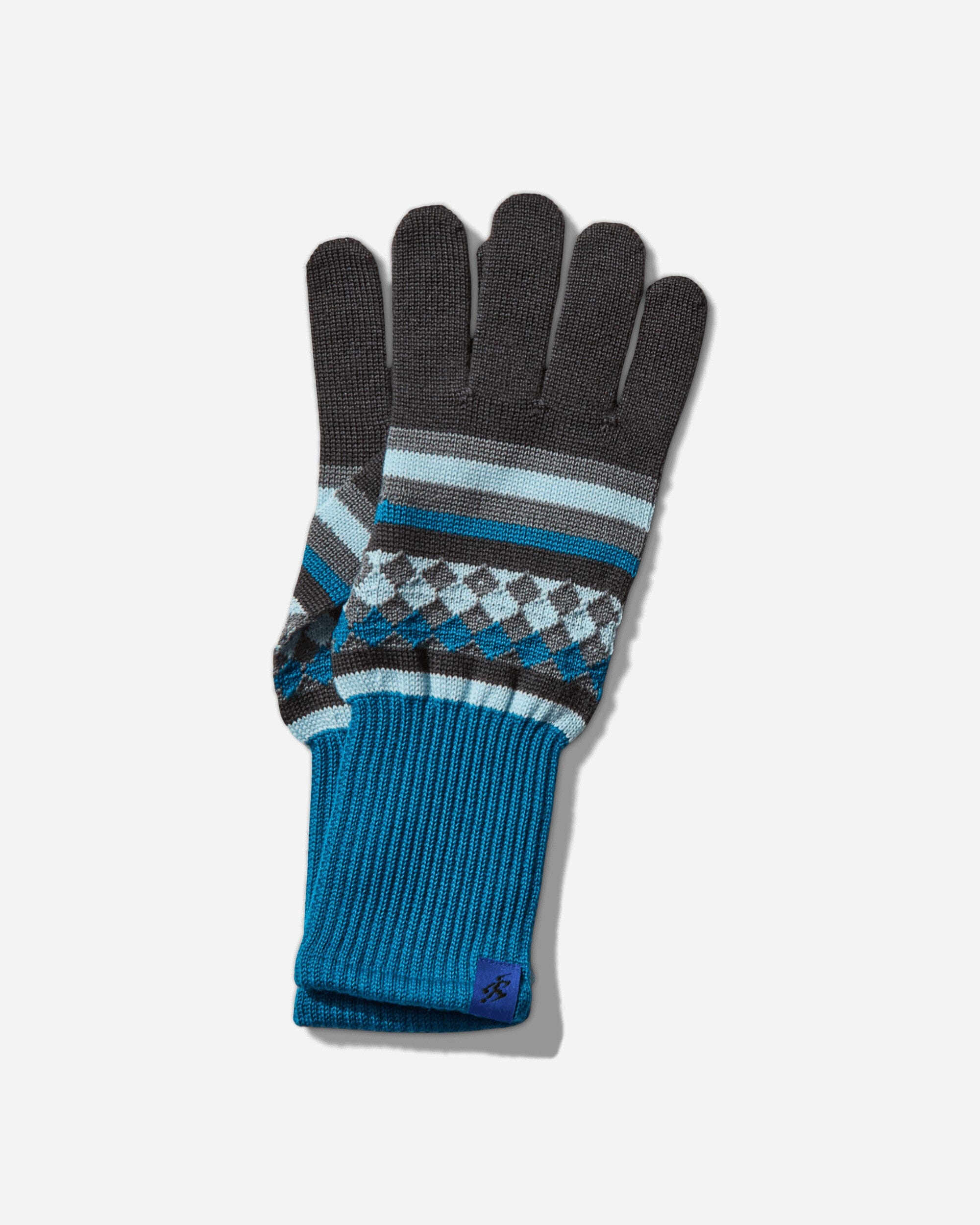 ASICS Novalis Aquifolia Knit Gloves Anchor Grey / Sky