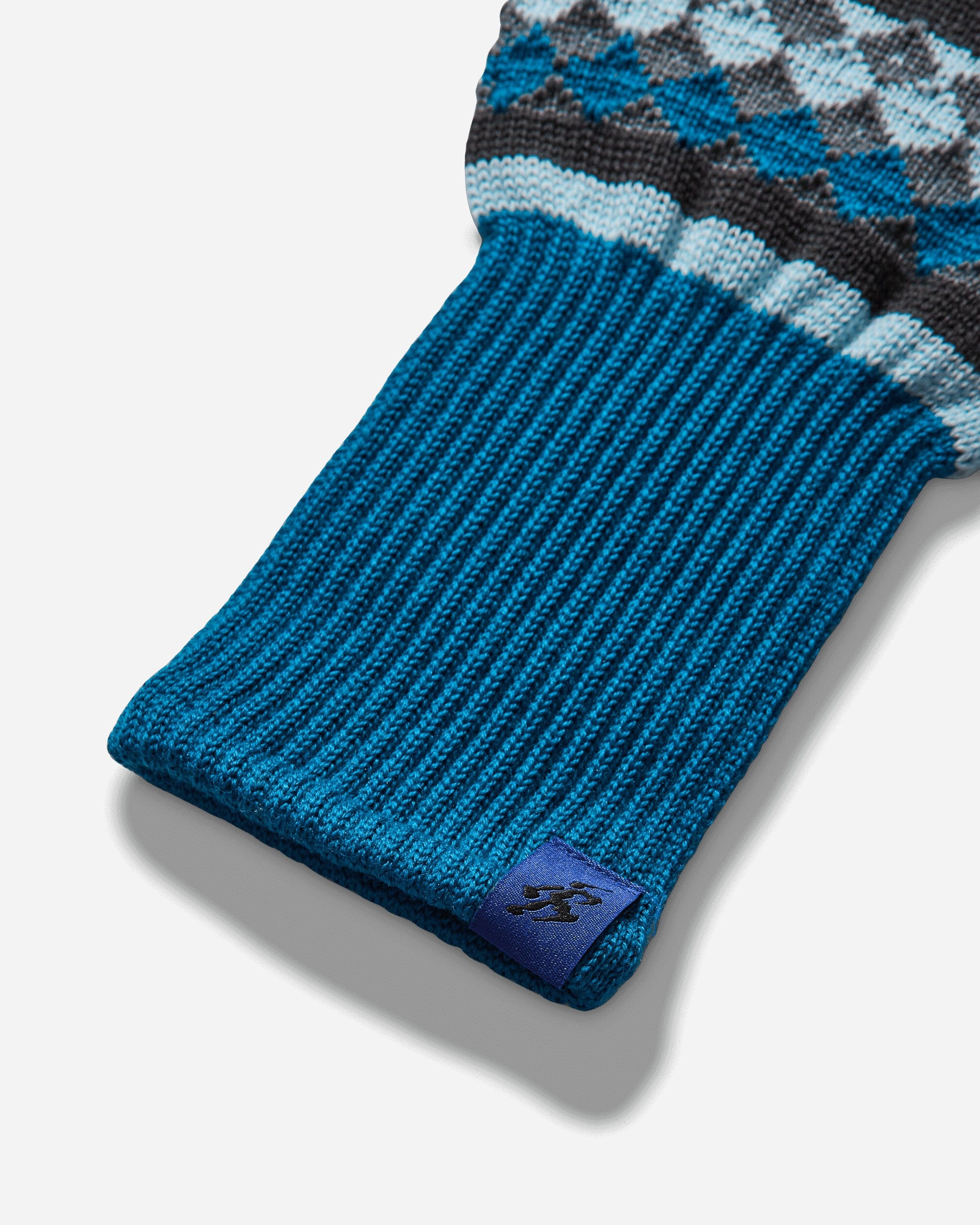 ASICS Novalis Aquifolia Knit Gloves Anchor Grey / Sky