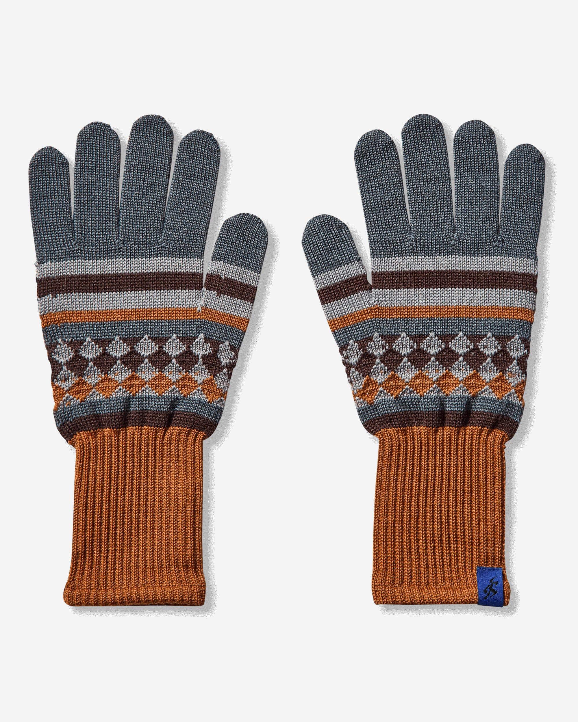 ASICS Novalis Aquifolia Knit Gloves Mist / Rust