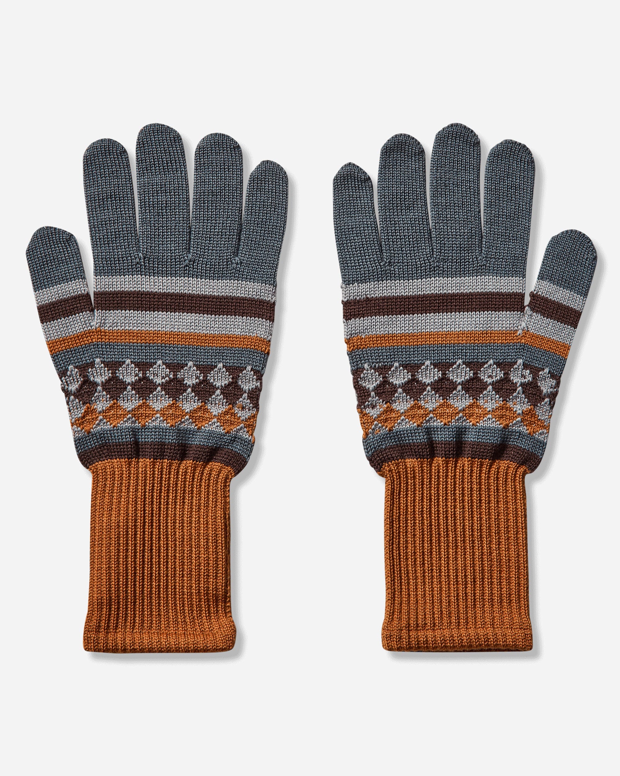 ASICS Novalis Aquifolia Knit Gloves Mist / Rust