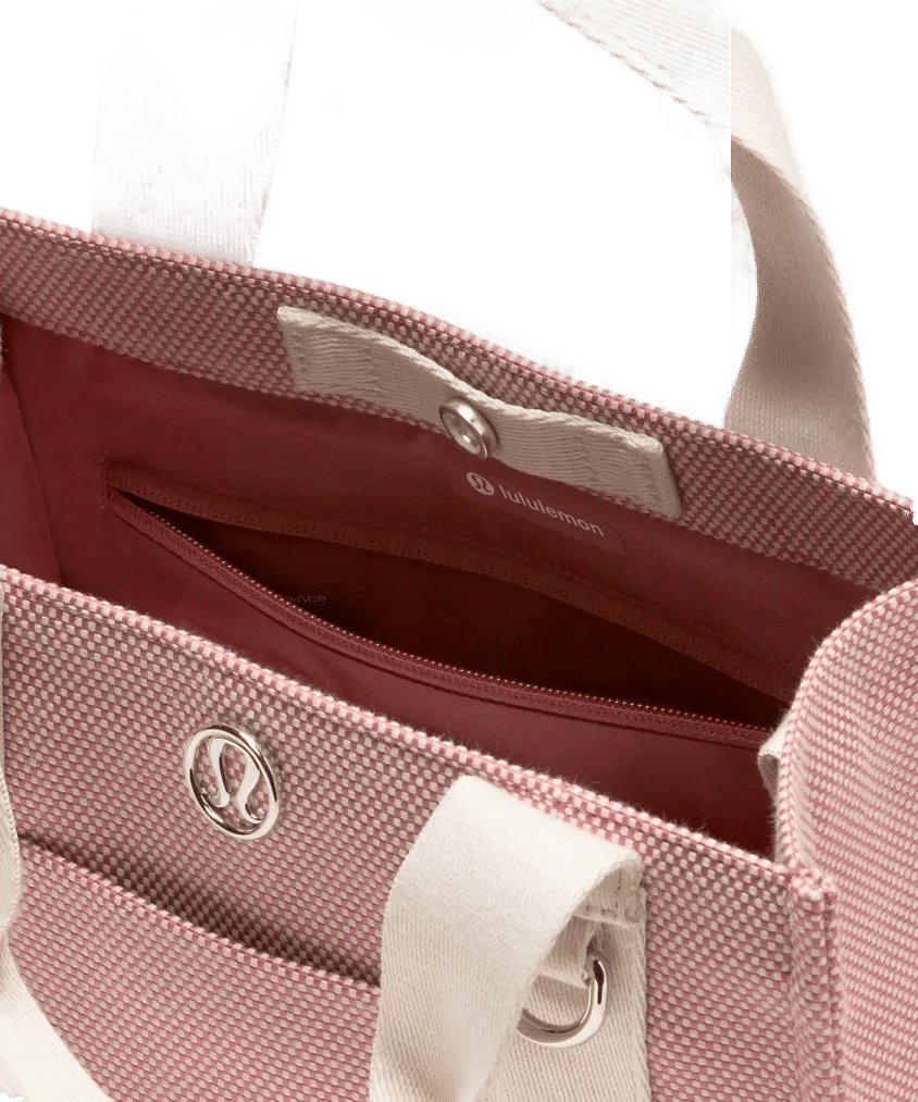 Lululemon Two - Tone Canvas Mini Tote Bag 4.5 l Spiced Chai/Bone