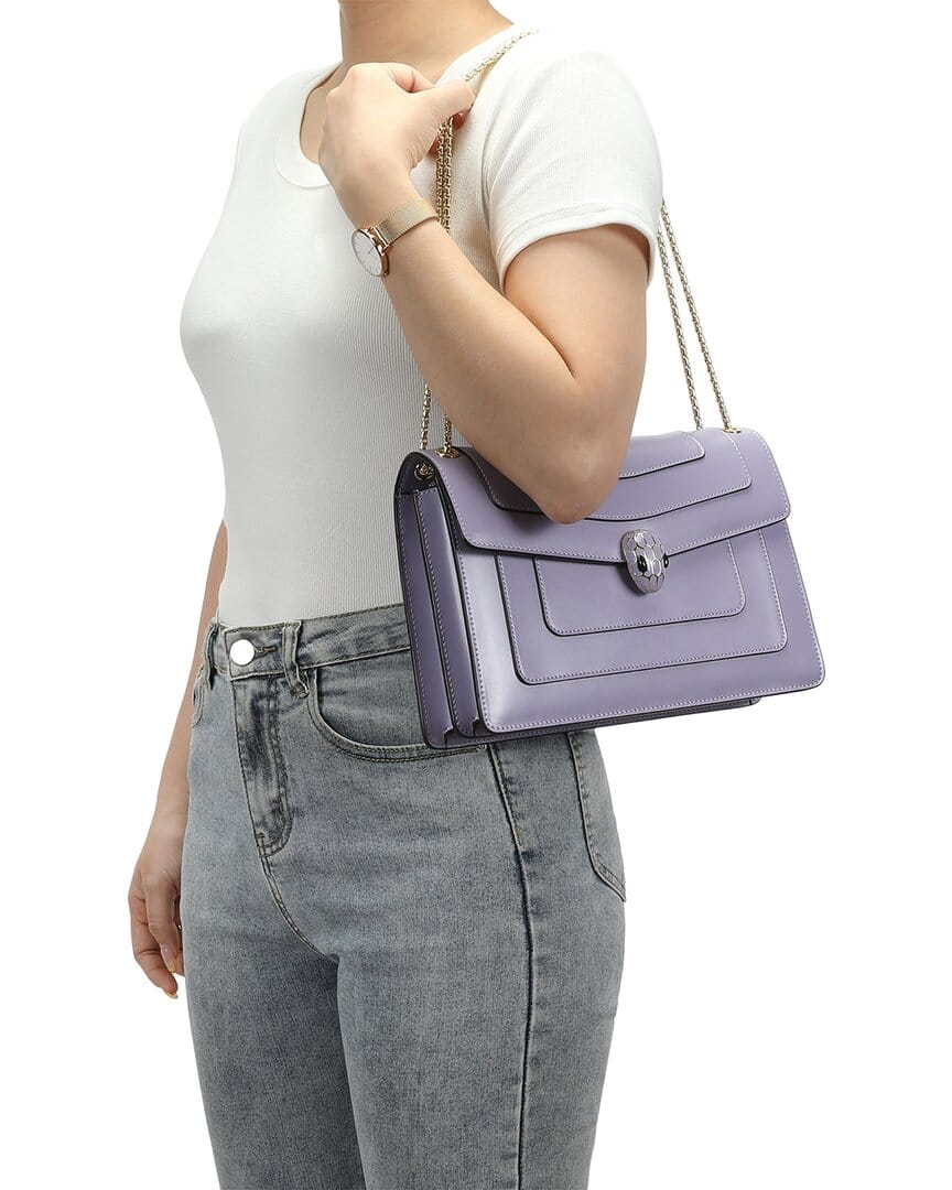 Tiffany & Fred Paris Smooth Leather Foldover Crossbody