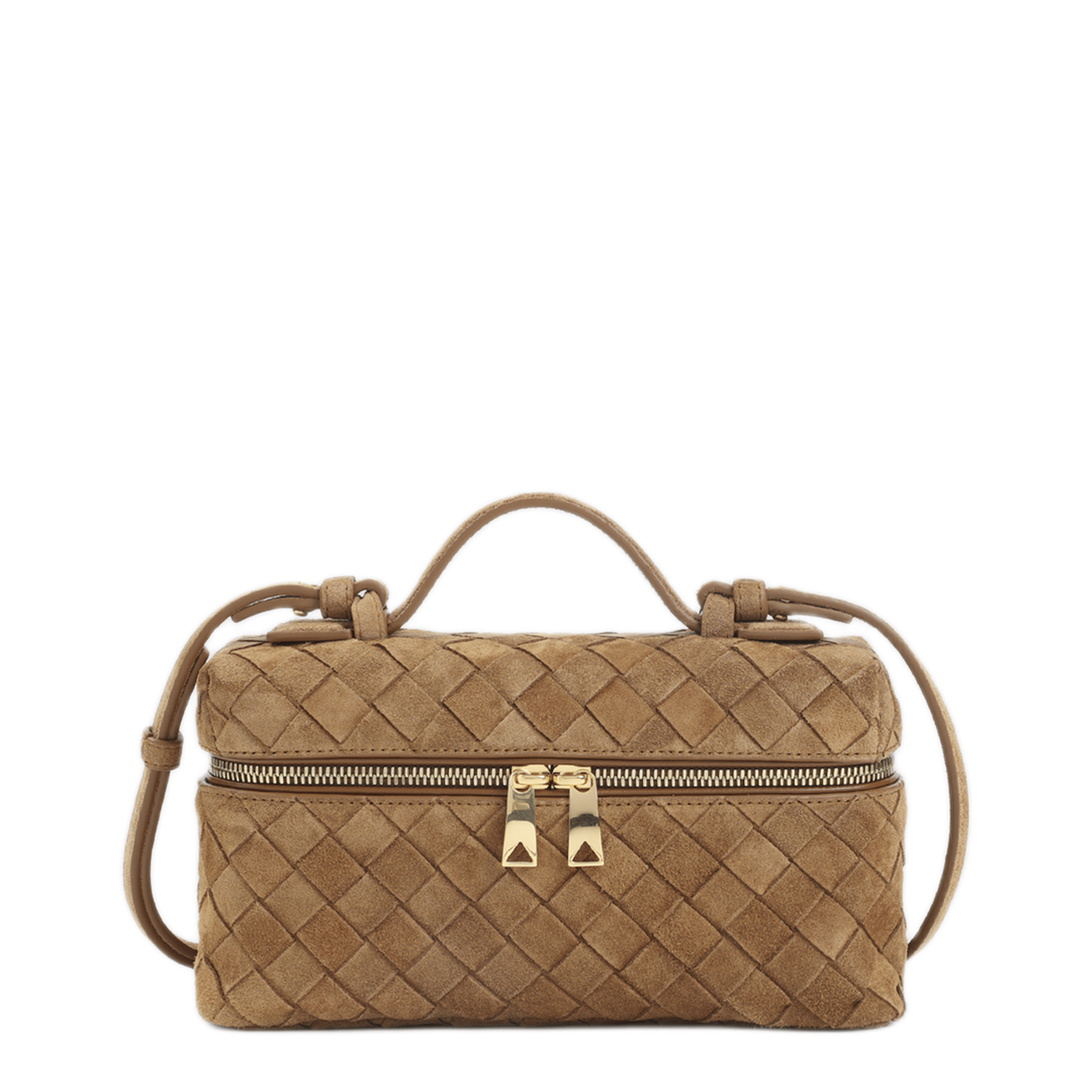 Bottega Veneta Bang Bang Intrecciato Suede Leather One Shoulder Bag - Royal Blue