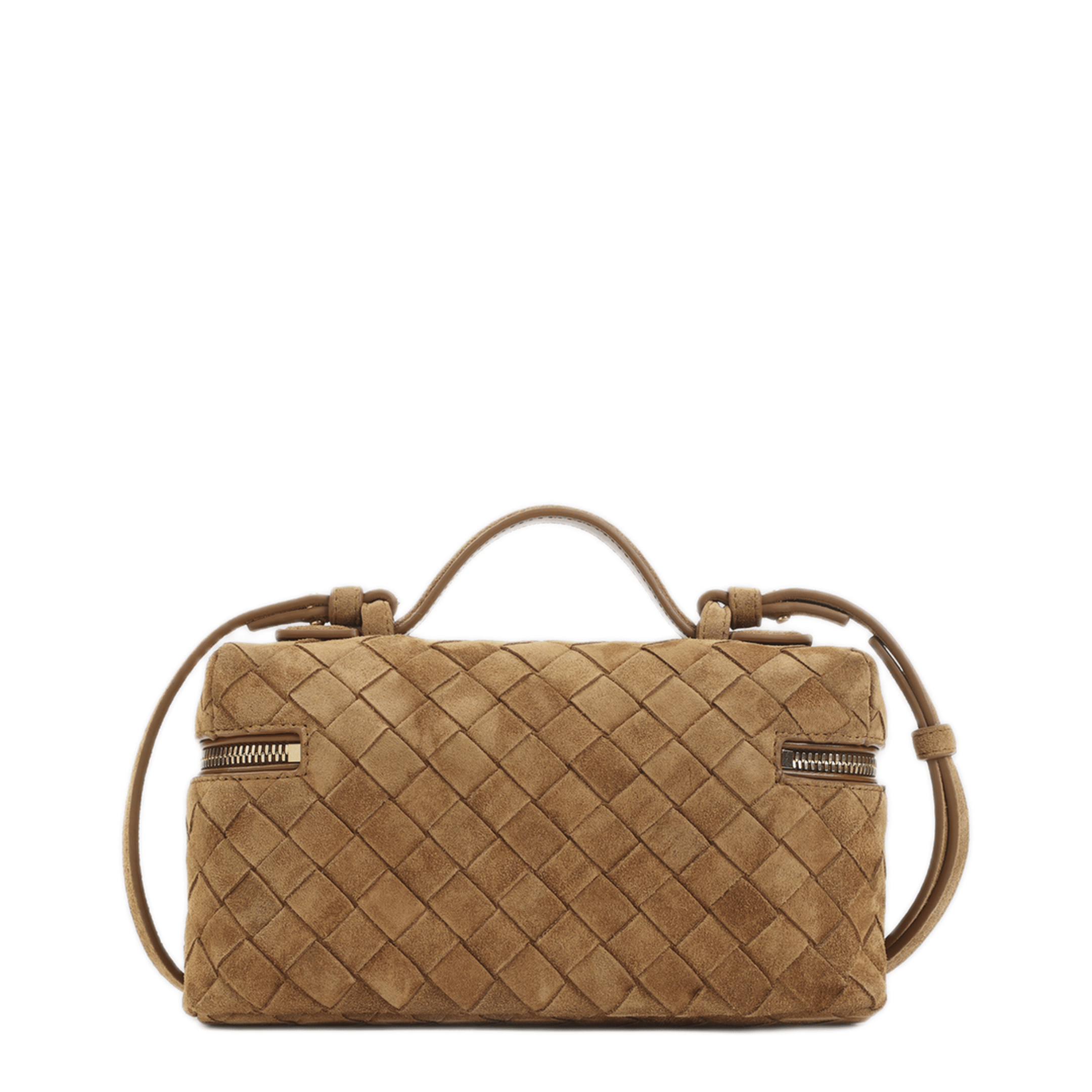 Bottega Veneta Bang Bang Intrecciato Suede Leather One Shoulder Bag - Royal Blue