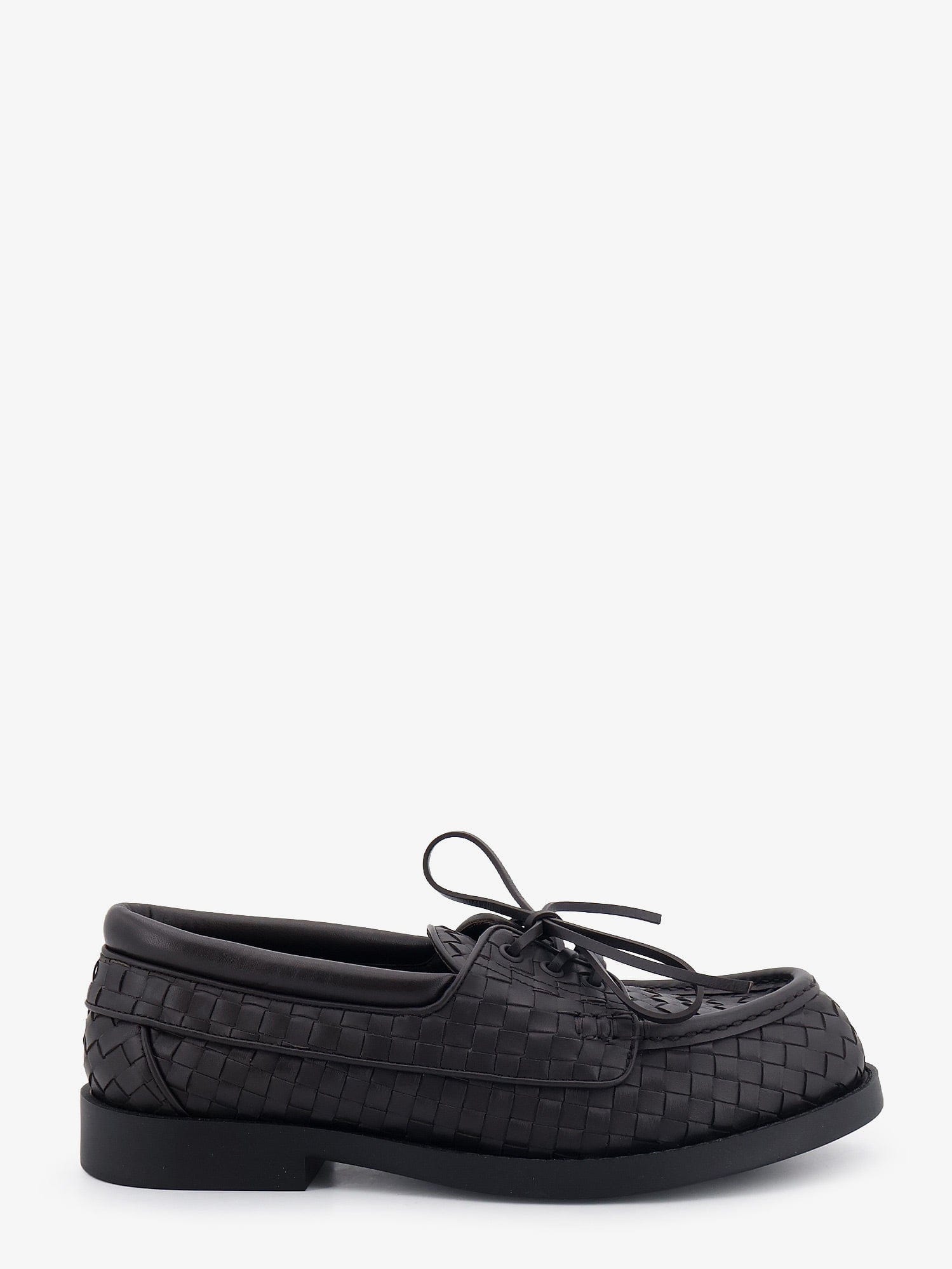 Bottega Veneta Pier Intrecciato leather boat shoes