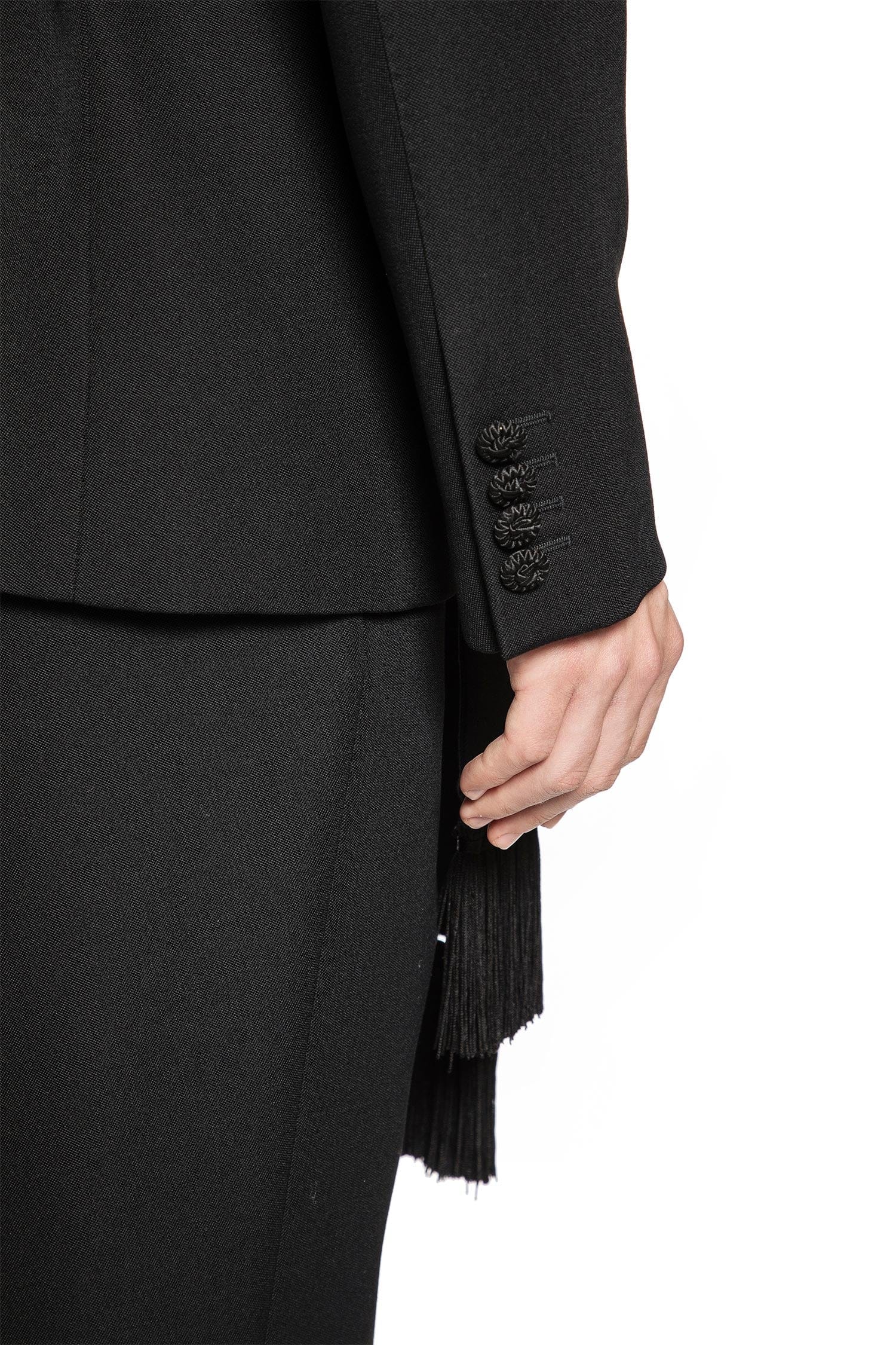 Valentino Double - Breasted Wool Blazer with Belt