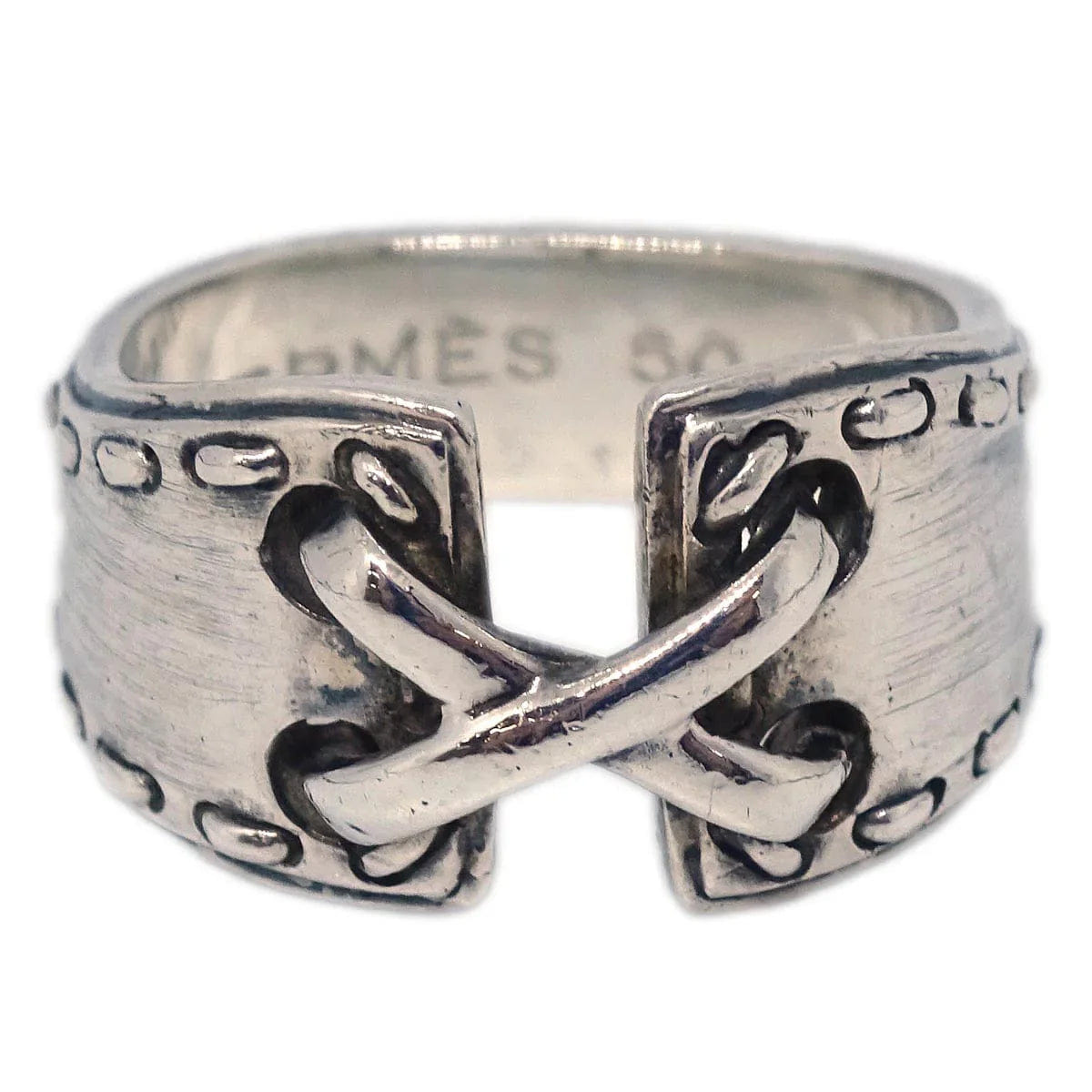 Hermes Ring Silver SV925 #50 #48 #8