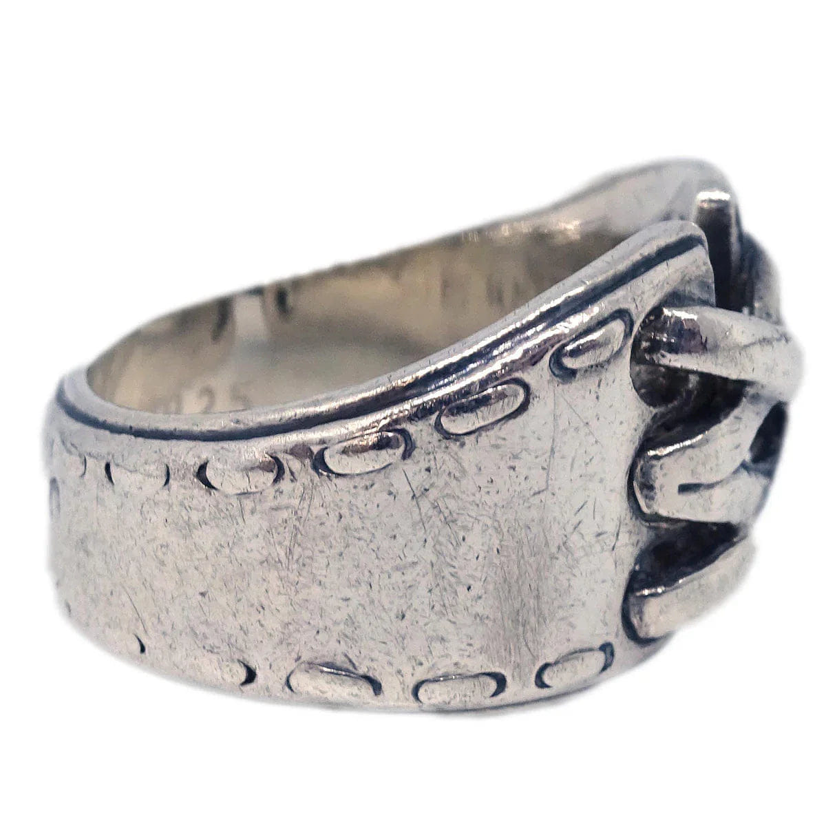 Hermes 1980s Mexico Ring Double SV925 #49
