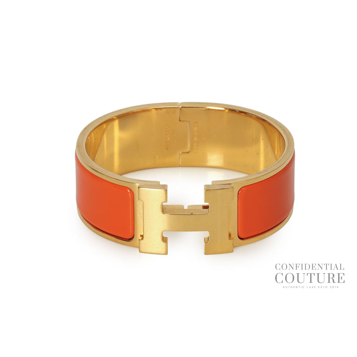 Hermes Clic Clac H Orange bracelet